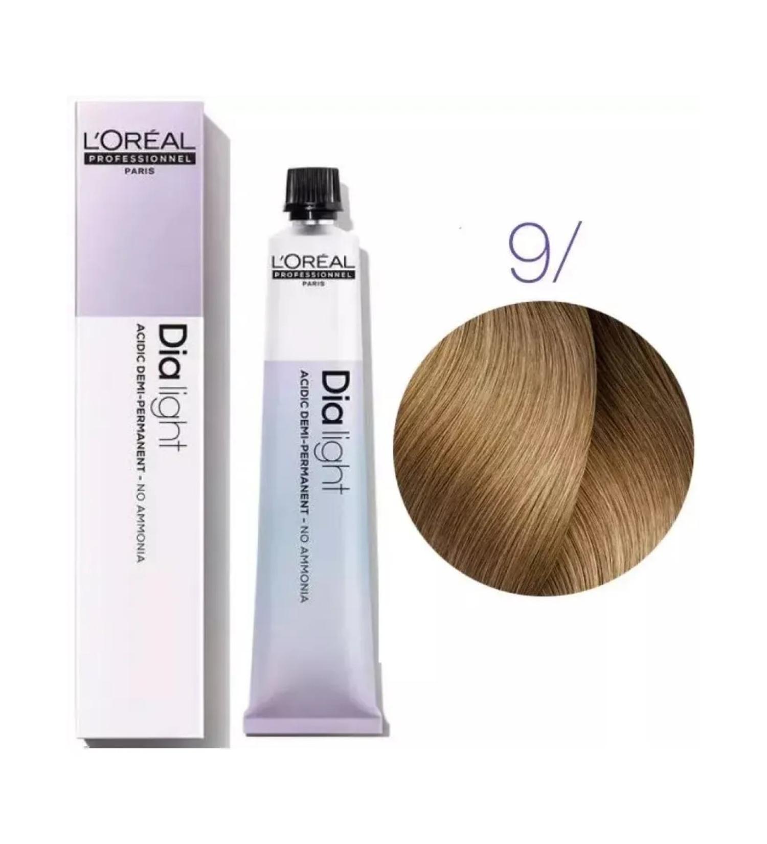 L'Oreal Professionnel Dia Light 9 Very light blond without ammonia 50ml - Buy Online on GoSupps.com