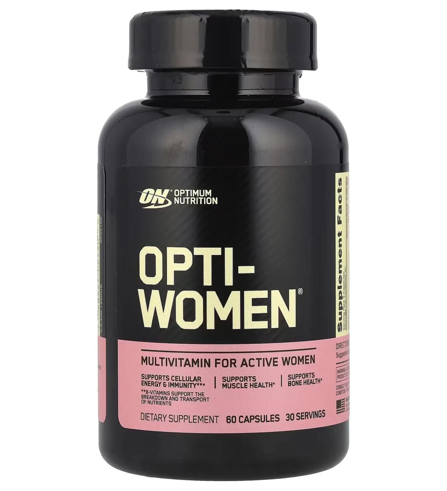Optimum Nutrition Polyvitamins for active women 60 capsules - Buy Online on GoSupps.com