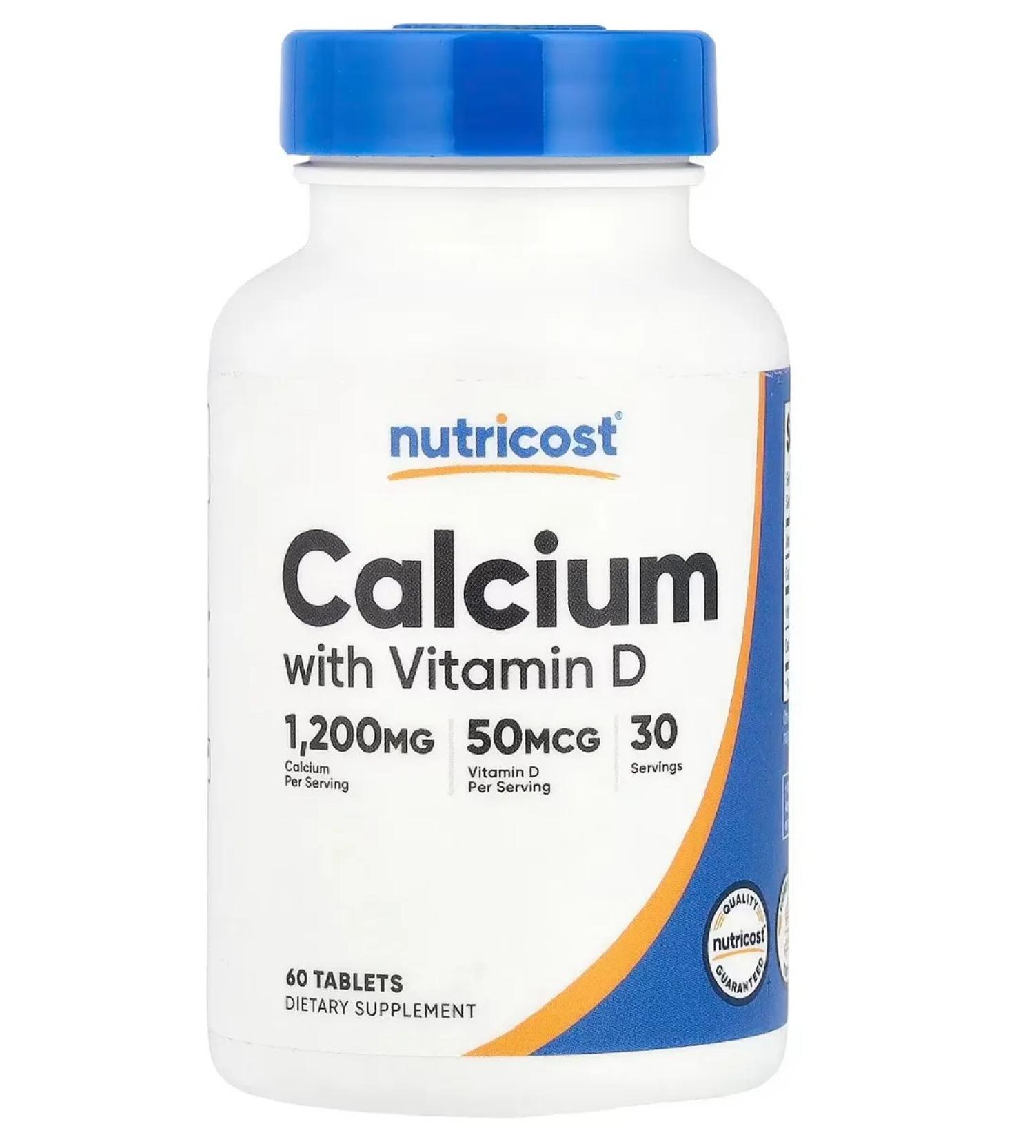 Nutricost Calcium with vitamin D - Buy Online on GoSupps.com
