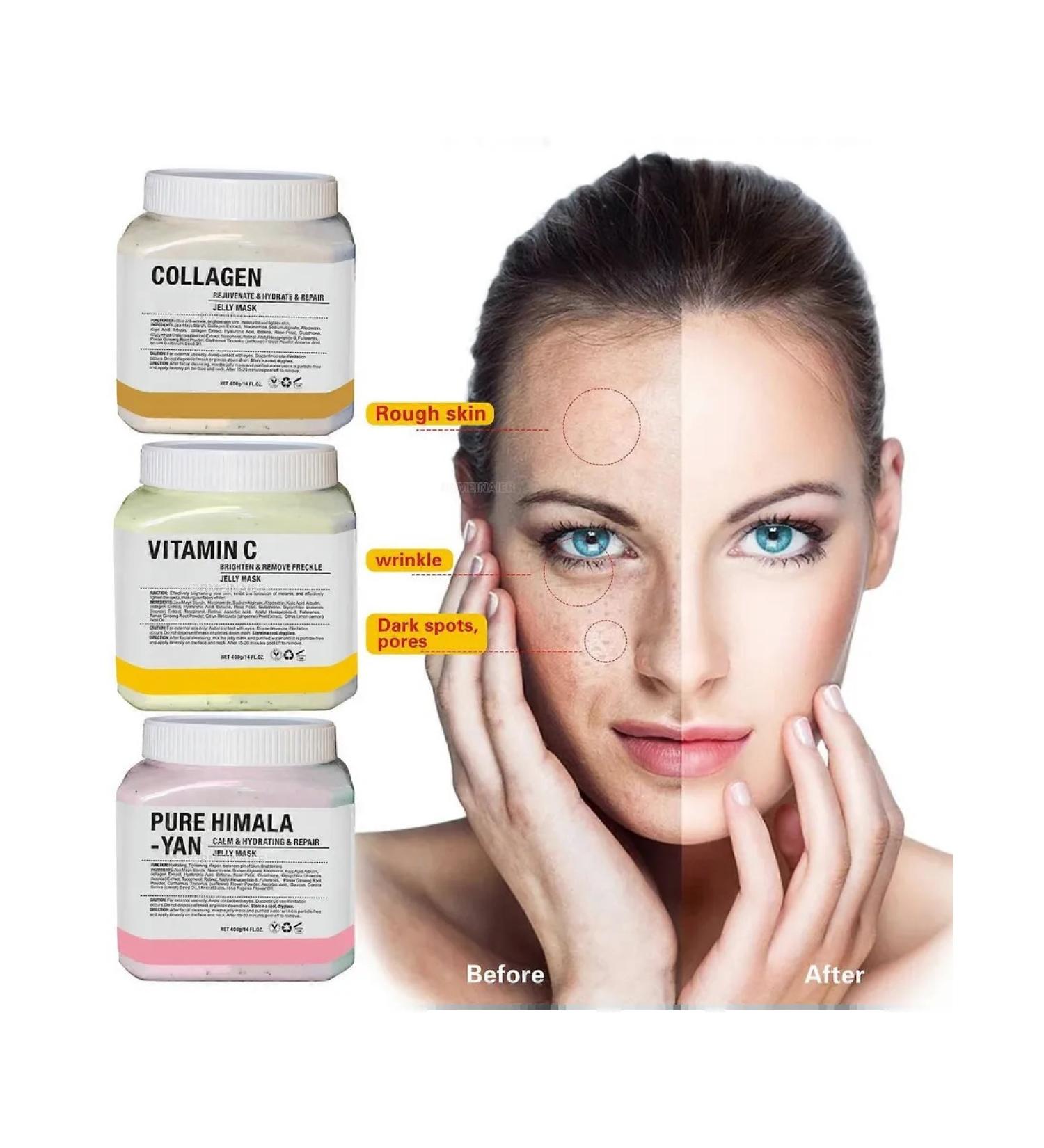 Moisturizing mask with rose and crystals of hyaluronic