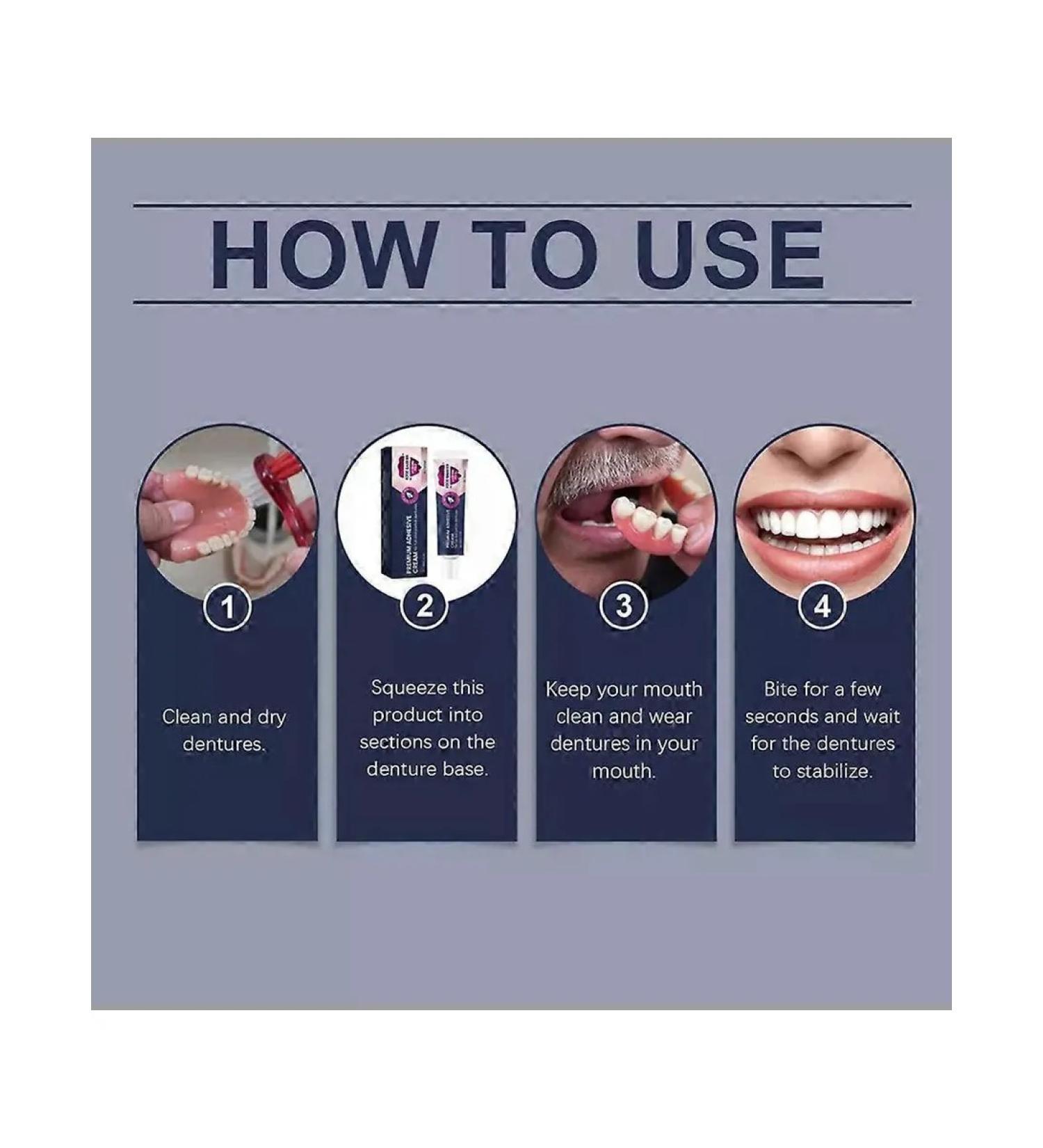 Cream for fixing dentures P2pcs - Buy Online on GoSupps.com