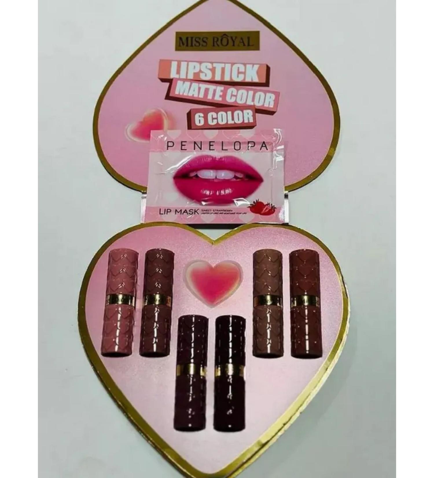 Miss Royal Matte lipstick waterproof 6pcs - Buy Online on GoSupps.com