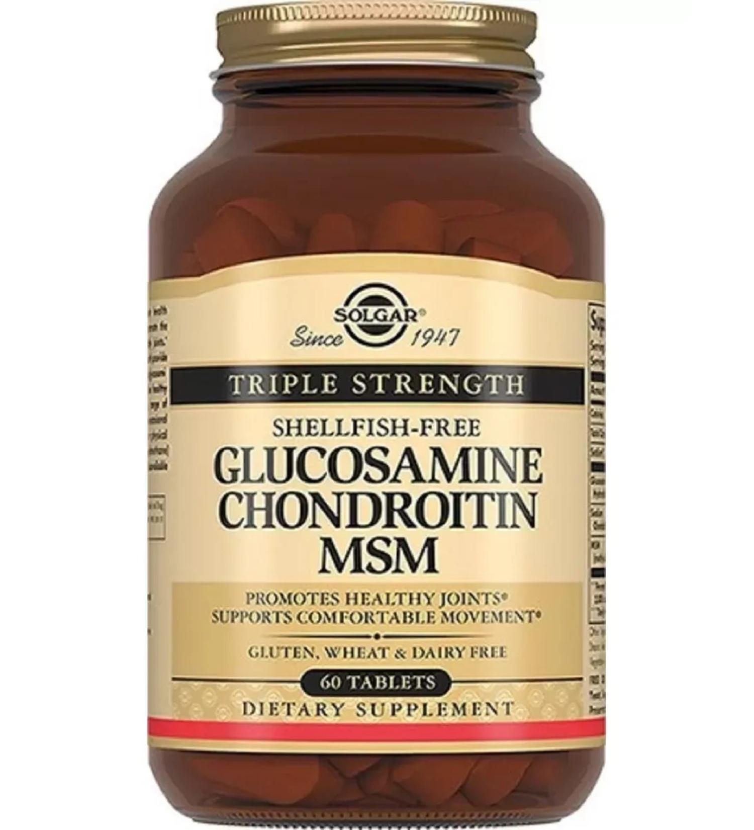 SOLGAR Glucosamine and Chondroitin and MSM complex