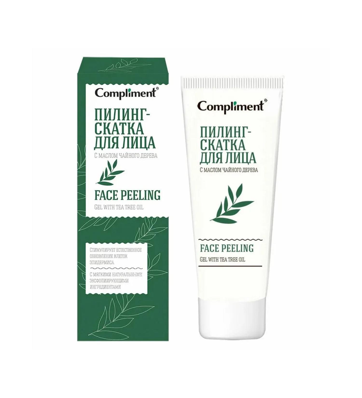 Compliment Piling-wrapping face with tea tree oil