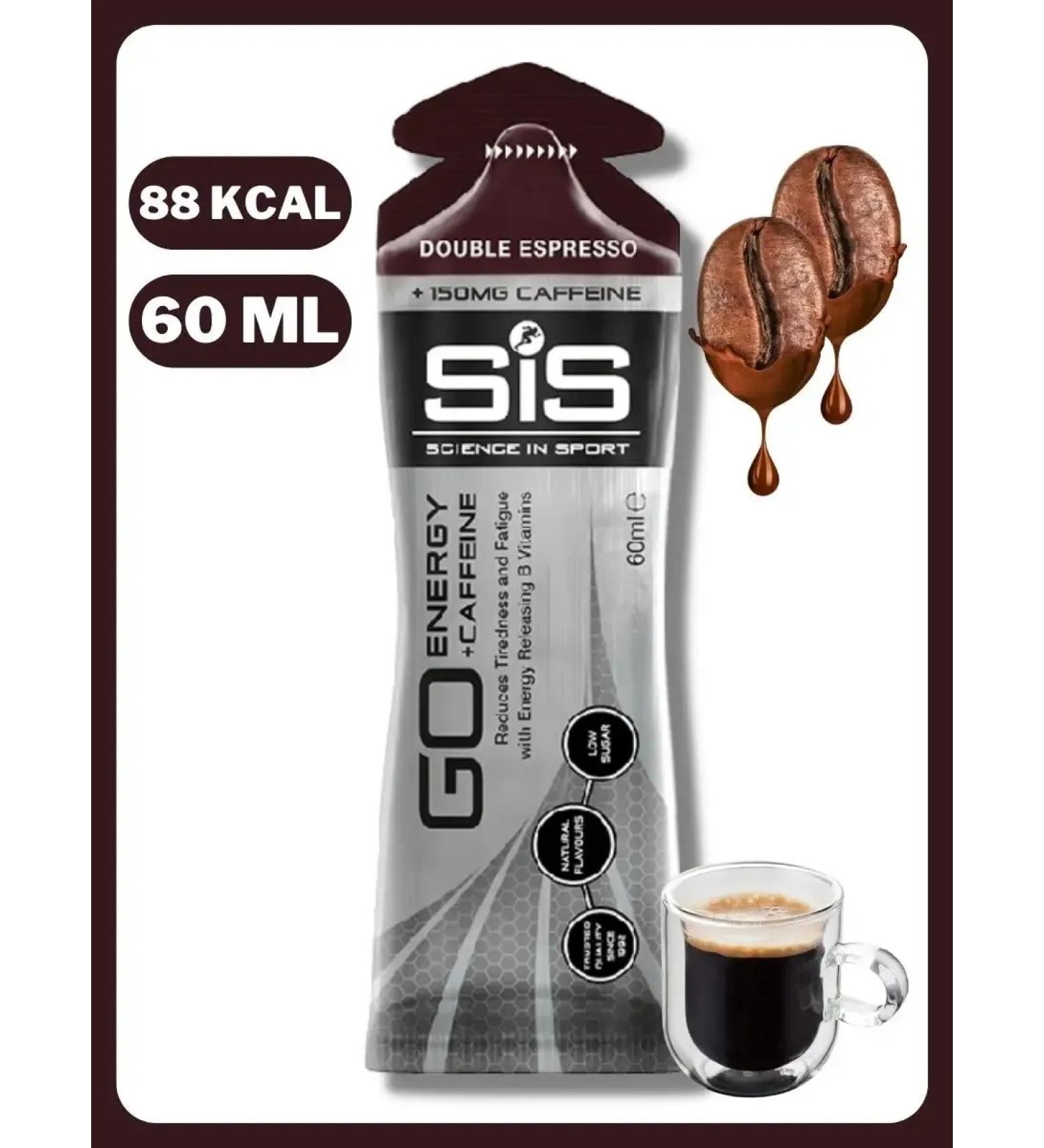 Science in Sports SIS Carbohydrate gel isotonic sis with caffeine 60ml - Buy Online on GoSupps.com