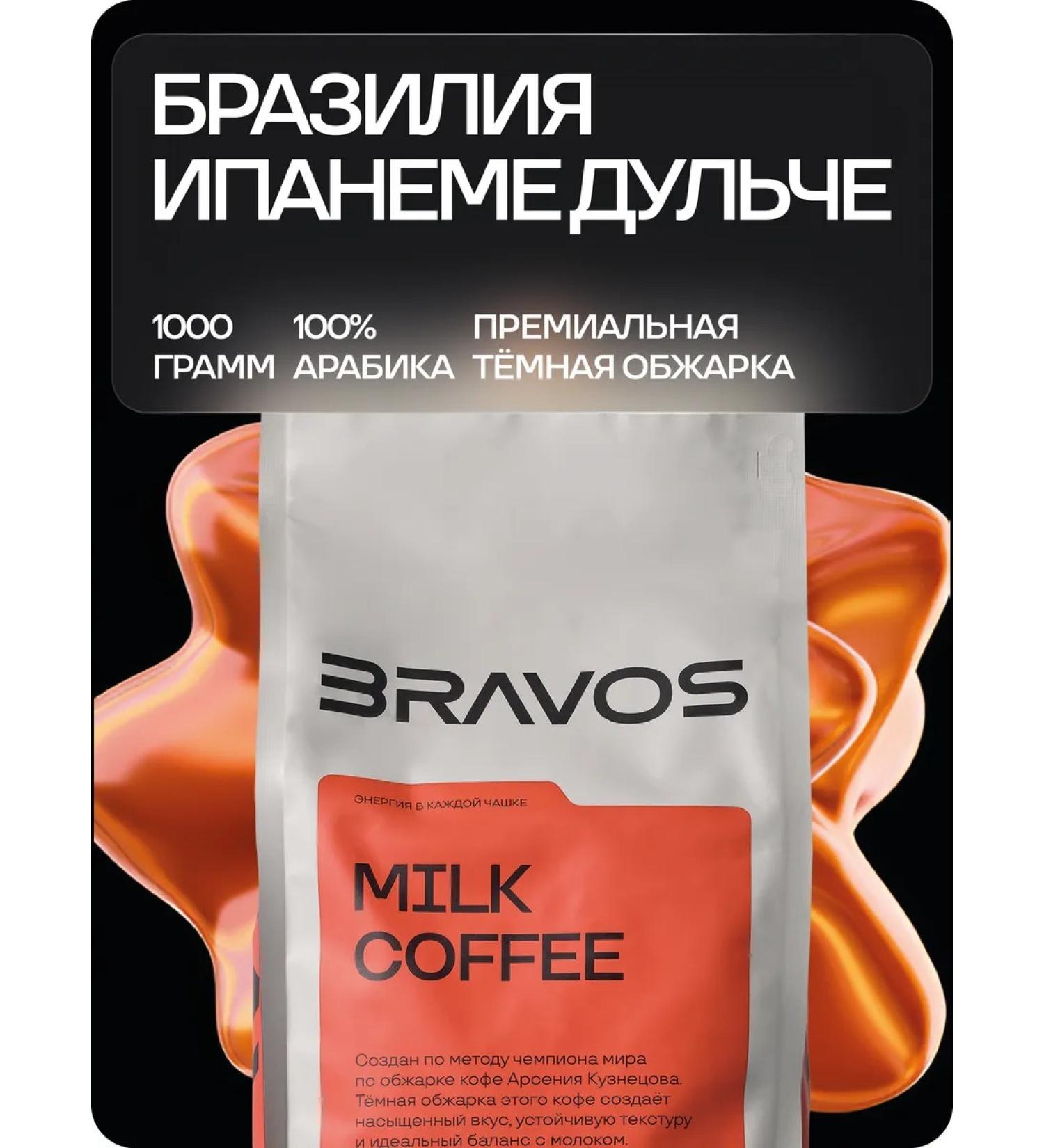 BRAVOS COFFEE Coffee in grains of Brazil Gup 1 kg freshly -growed - Buy Online on GoSupps.com