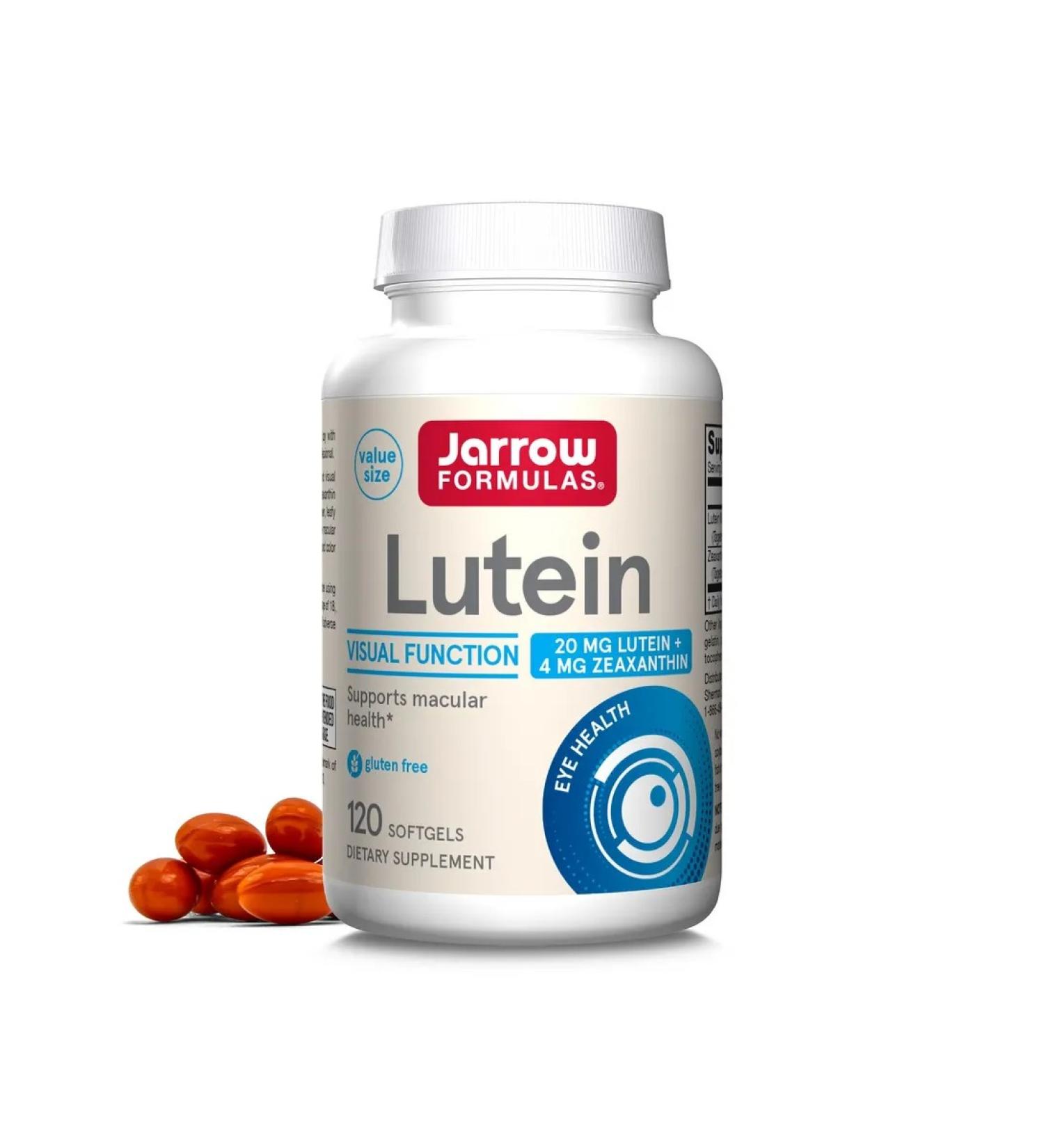 Jarrow Formulas Lutein (lutein) 20 mg 120 gel capsules - Buy Online on GoSupps.com