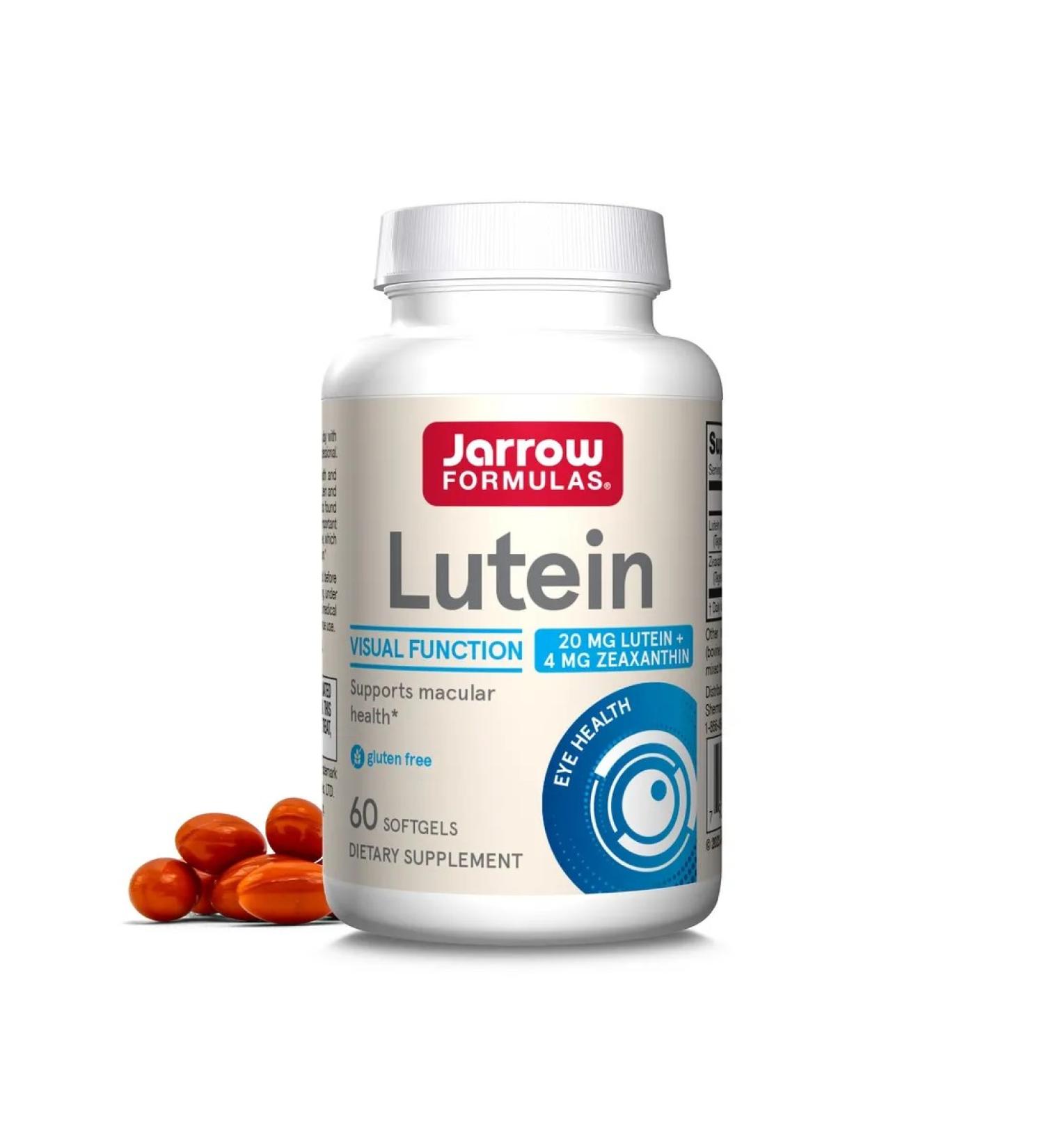 Jarrow Formulas Lutein (lutein) 20 mg 60 gel capsules - Buy Online on GoSupps.com