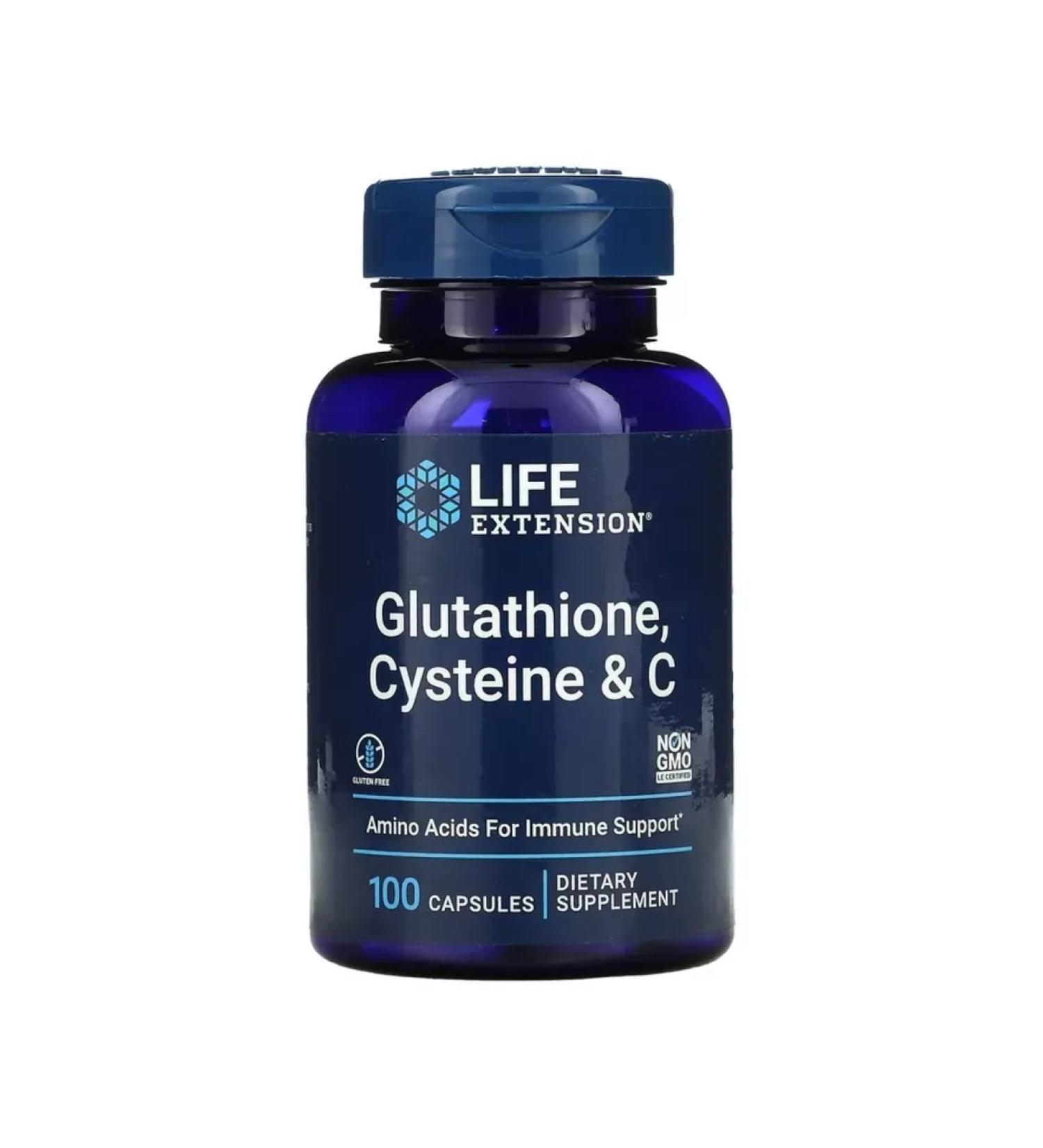 Life extension Glutation cysteine vitamin C Glutathione Cysteine Vitamine C