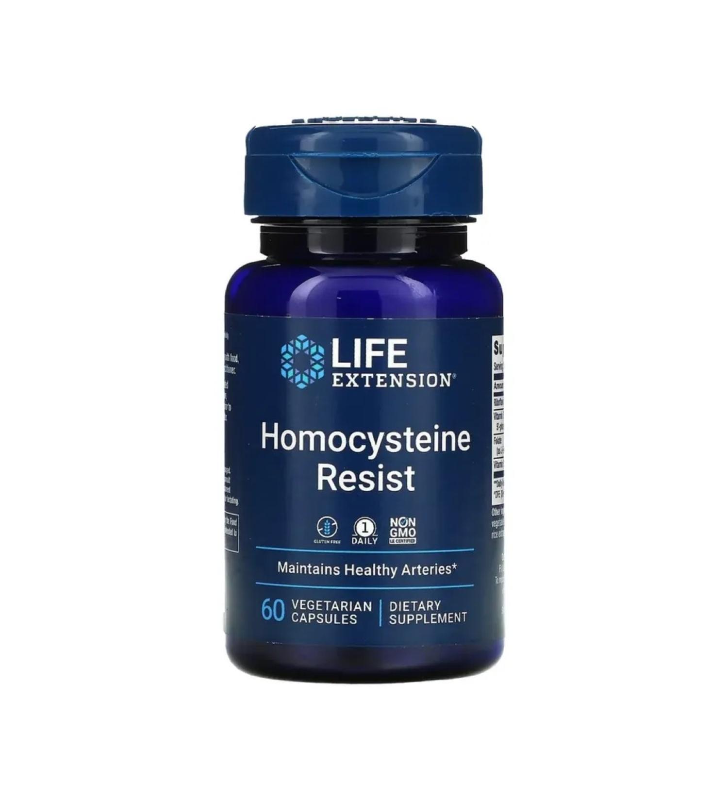 Life extension Homocysteine Resist B - complex 60 capsules