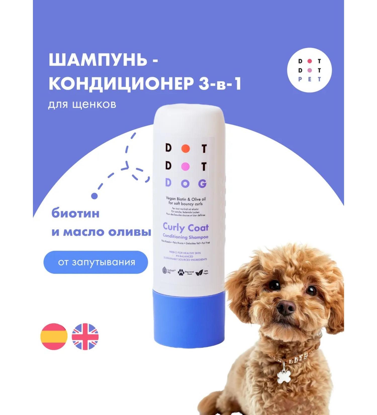 Contractor Contractor for dogs with curly wool Dotdotpet - Buy Online on GoSupps.com