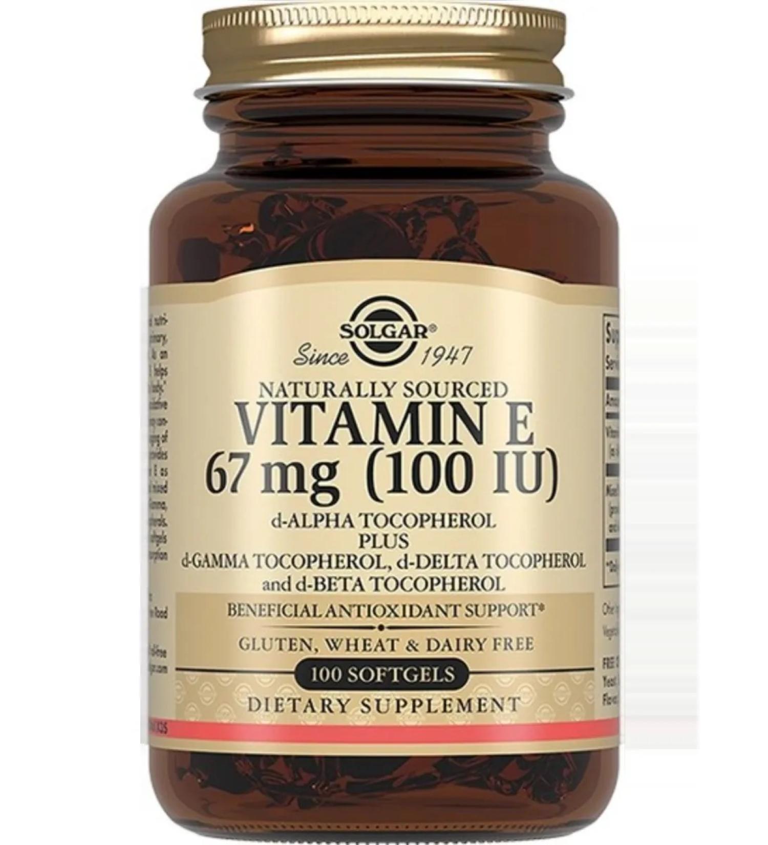 SOLGAR Vitamin E 100 me