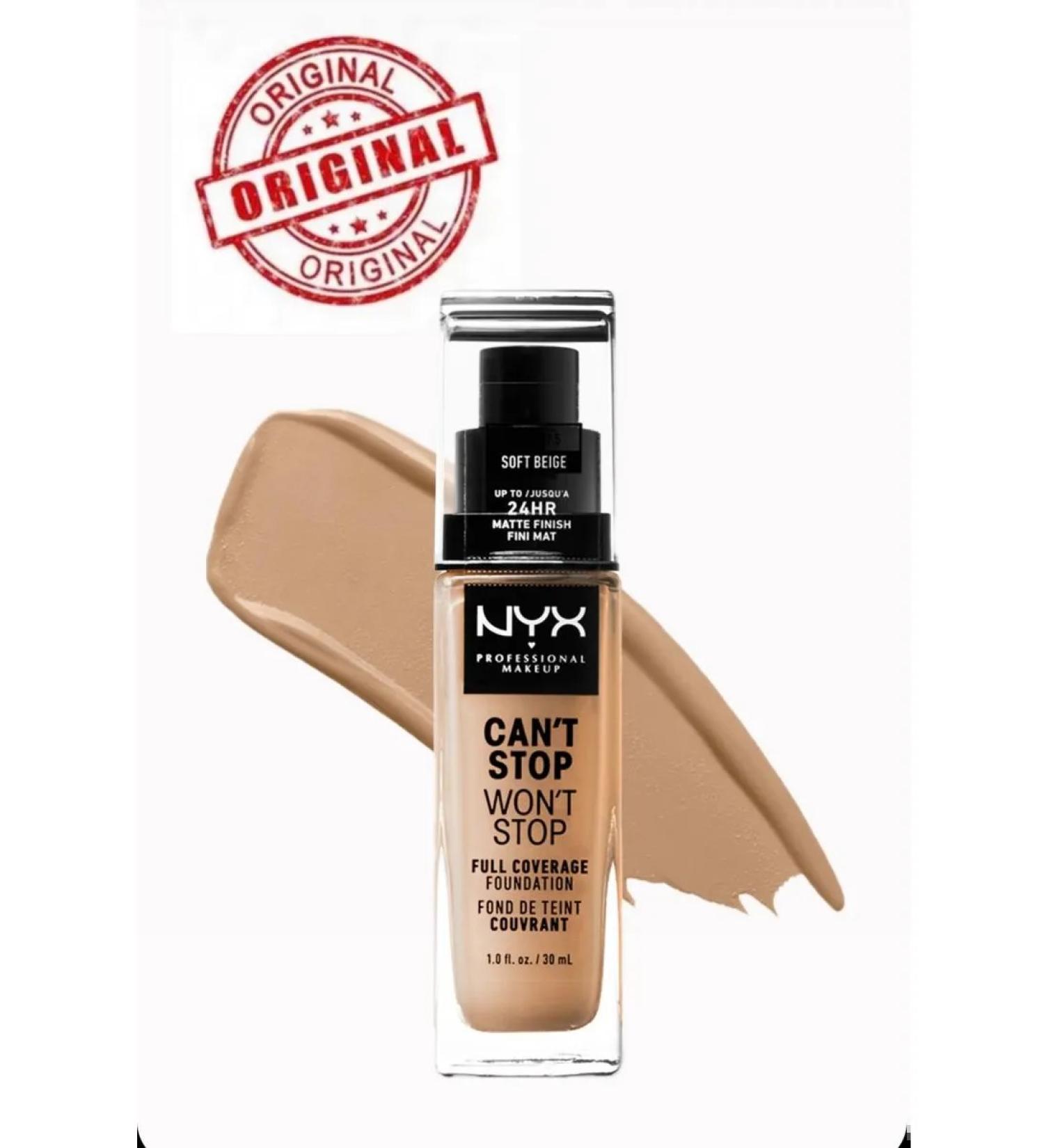 NYX Professional Makeup Tonal face cream Nyx canon Stop Won't Stop 6.5 - Buy Online on GoSupps.com