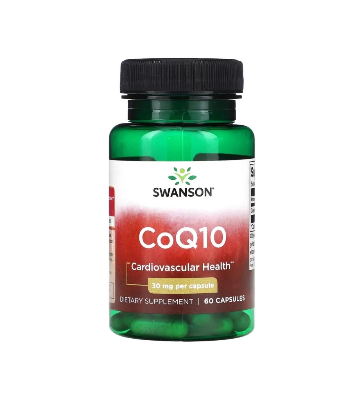 Swanson Coenzyme Q10 COQ10 30 Mg 60 Caps