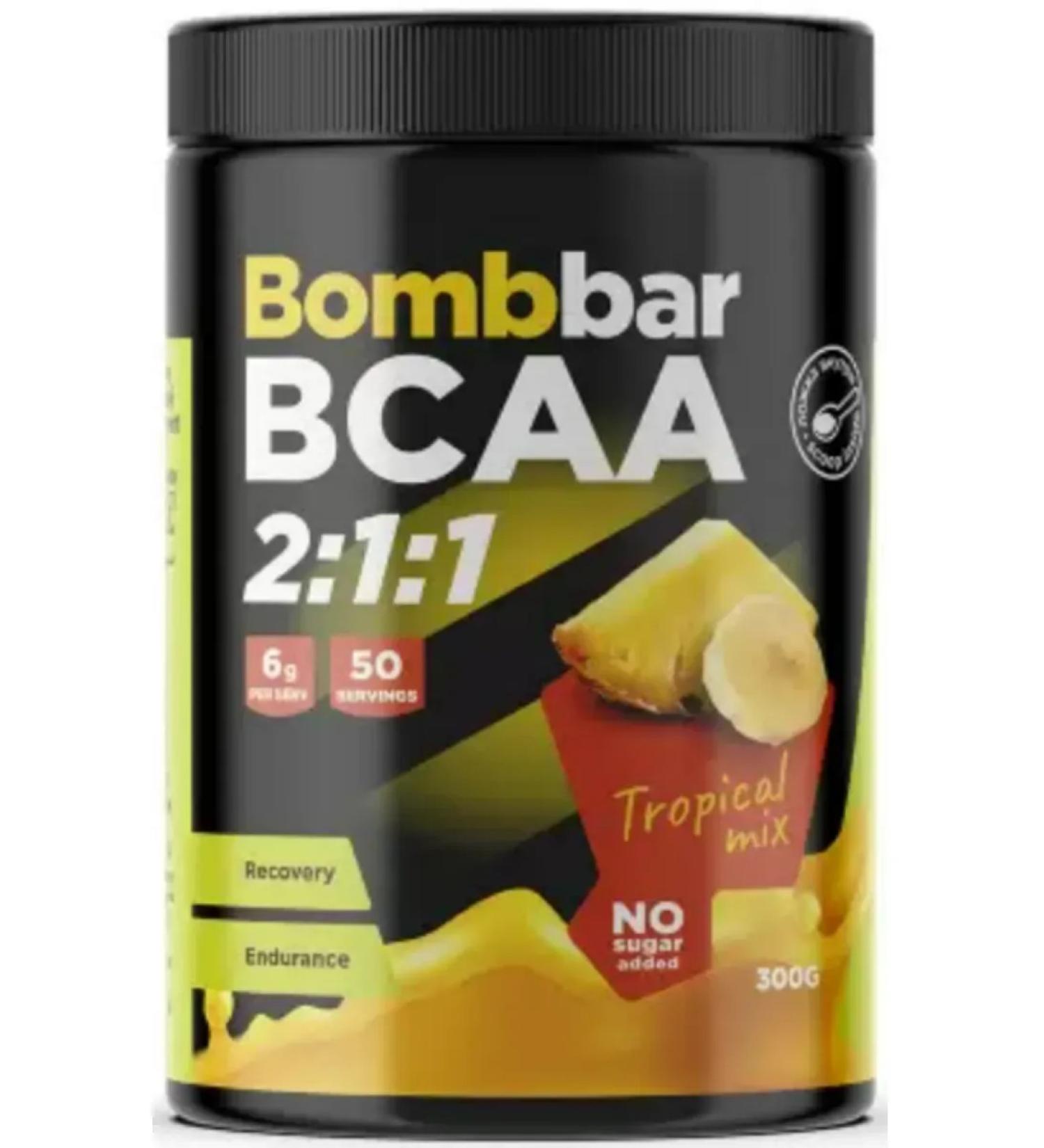 BombBar Amino acids BCAA 300 g tropical mix