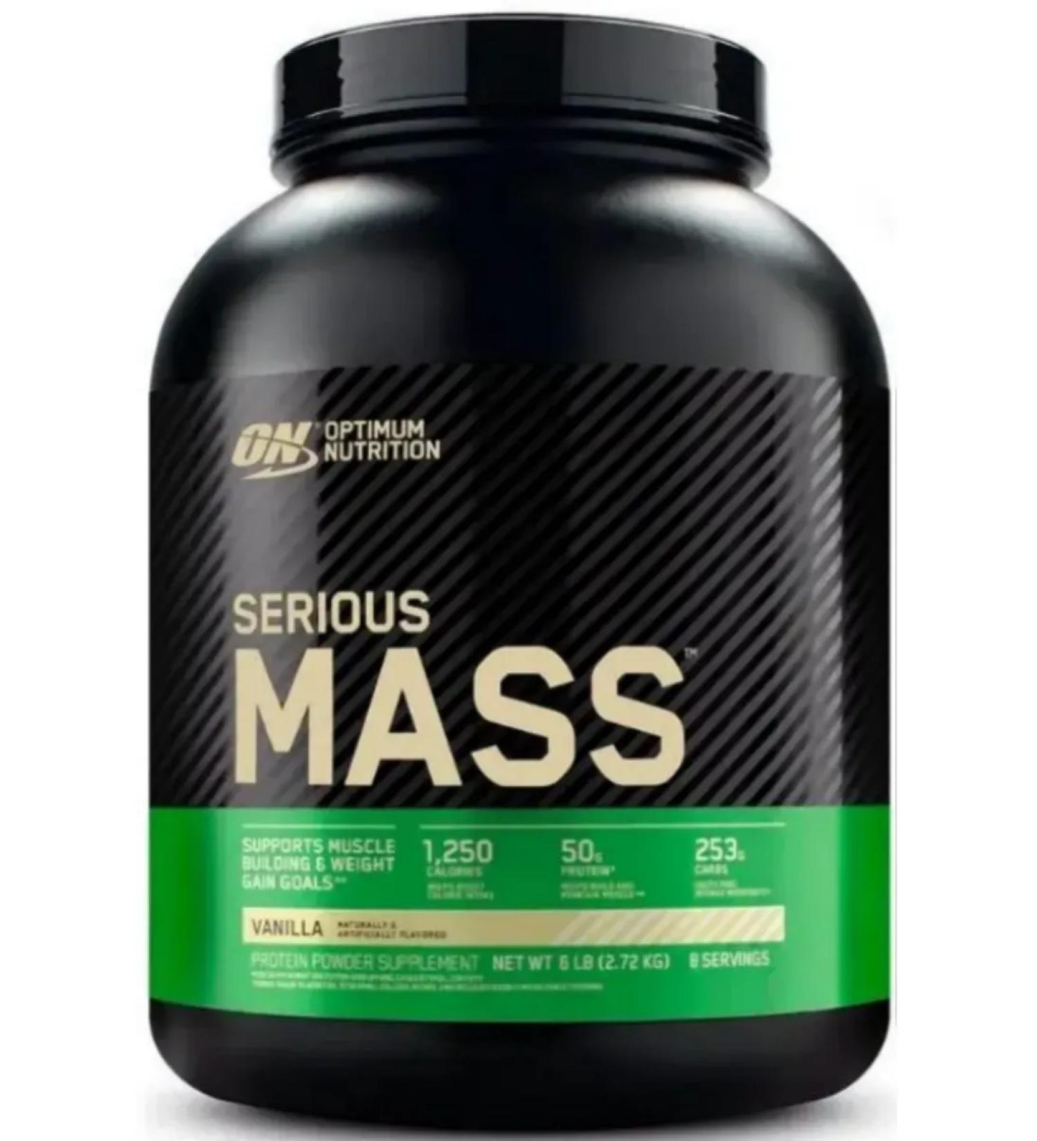 Optimum Nutrition Heiner Serious Mass 2720 gr Vanil - Buy Online on GoSupps.com