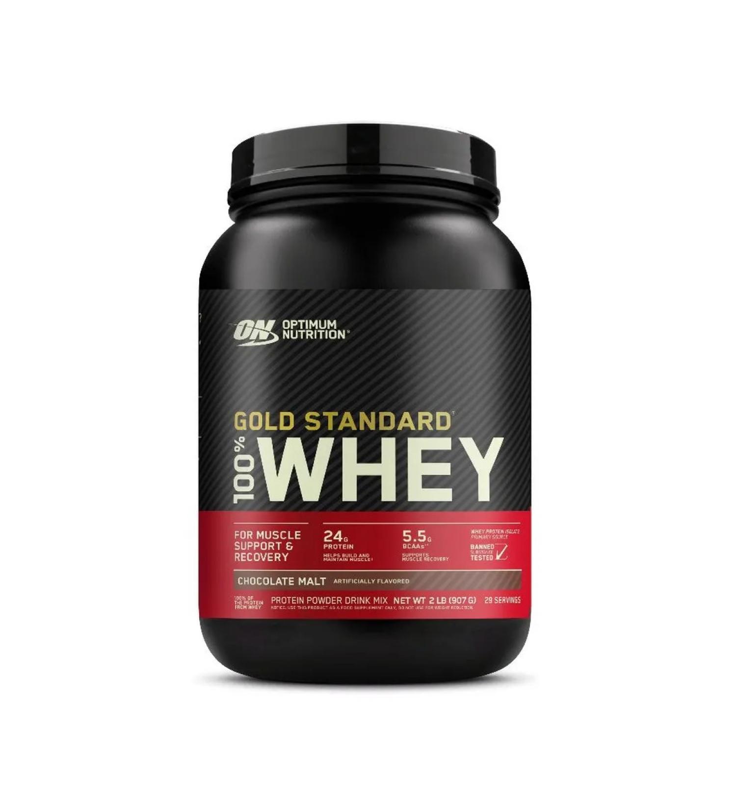 Optimum Nutrition Whey -coil protein tasted chocolate 907 grams