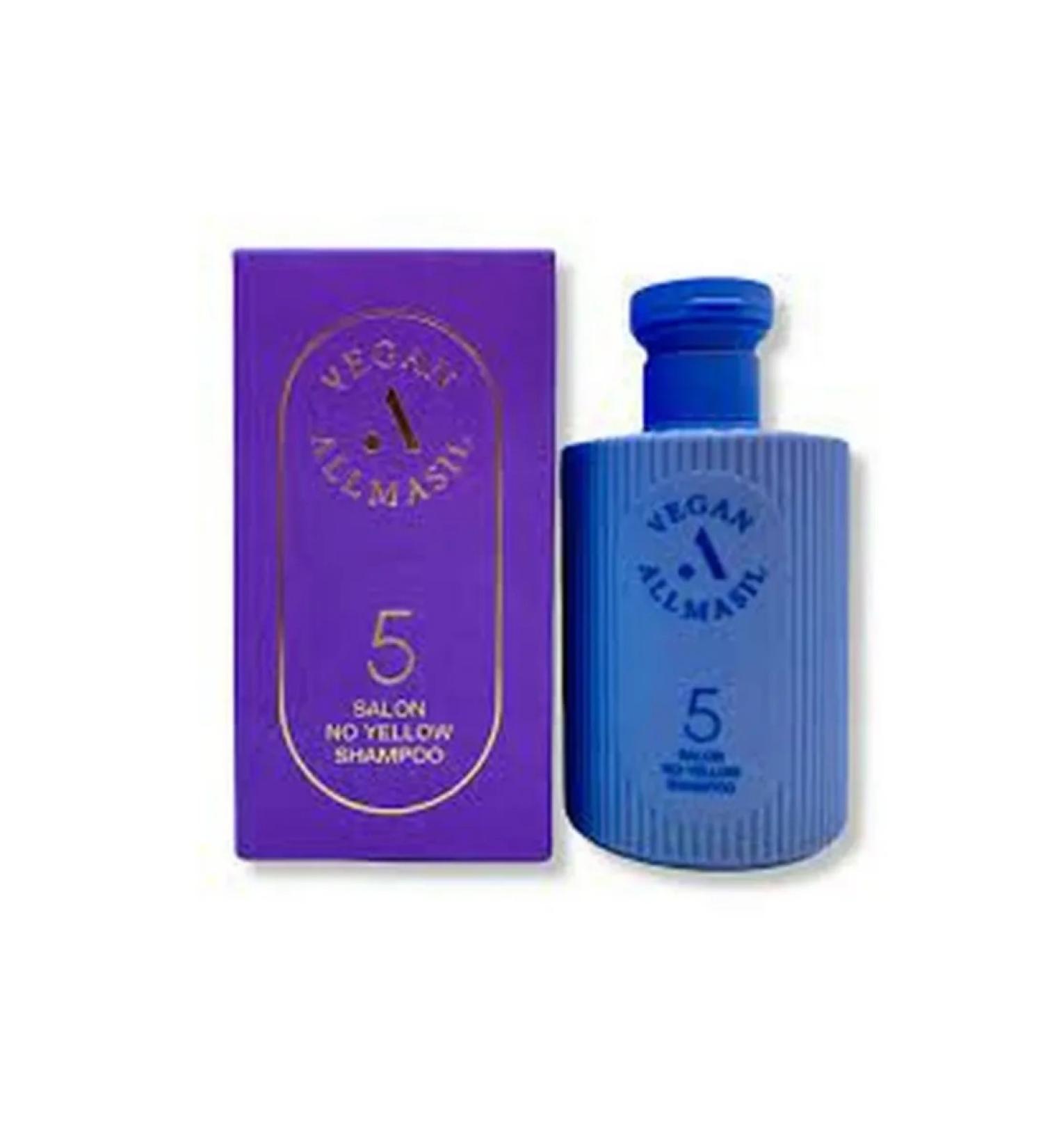 ALLMASIL Hair shampoo Toning 5 Salon No Yellow Shampoo 150ML