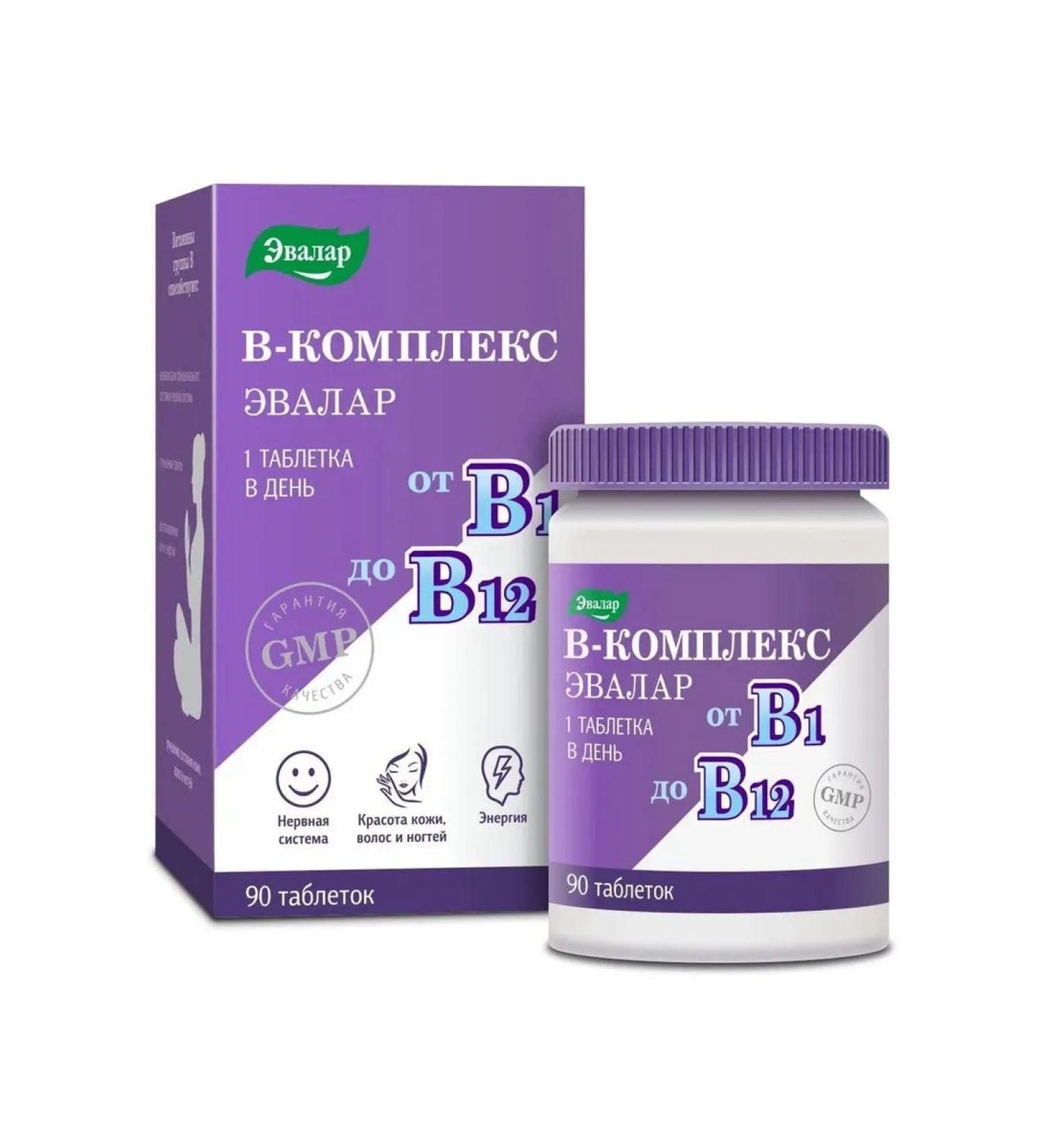 Evalar B vitamins in 0.2 g - Buy Online on GoSupps.com