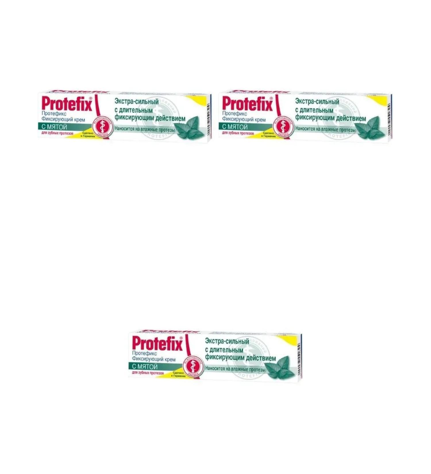 Protefix Cream Fixir Extra-horsepower 47g mint 3 pcs
