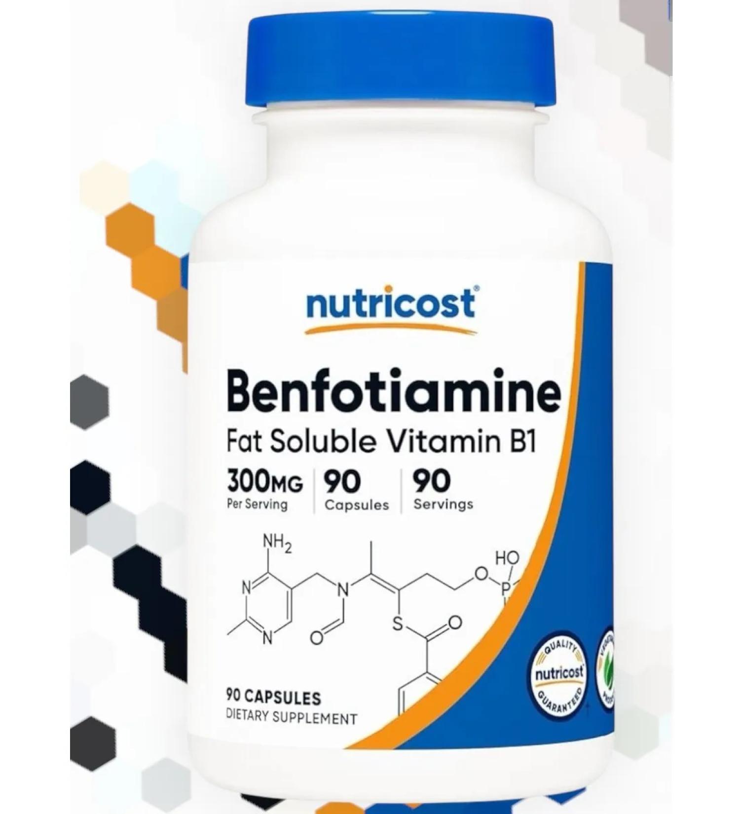 Nutricost Benopotiamine vitamin B1 300 mg - Buy Online on GoSupps.com