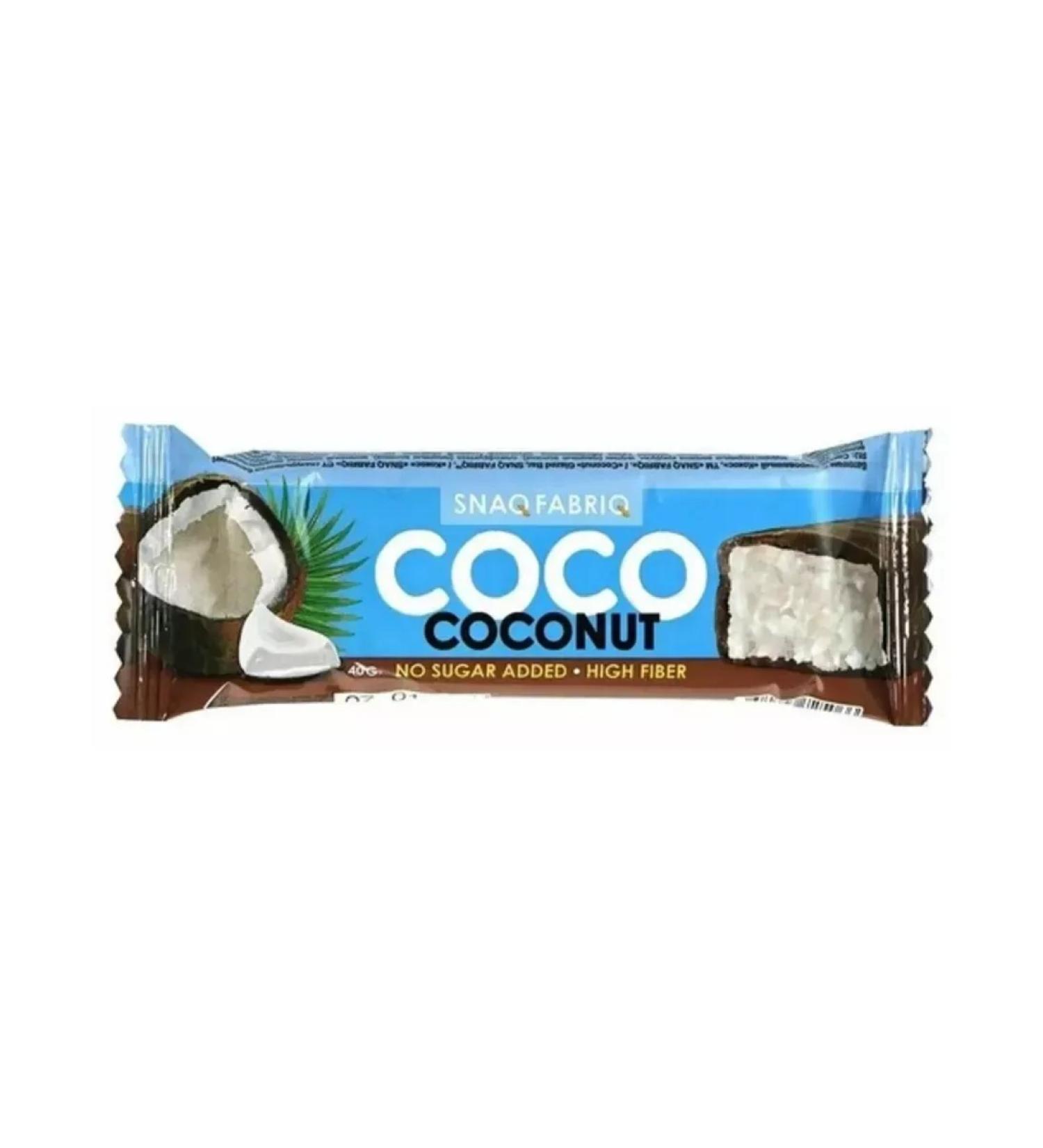 SnaqFabriq Bank glazed coconut 40 g - Buy Online on GoSupps.com
