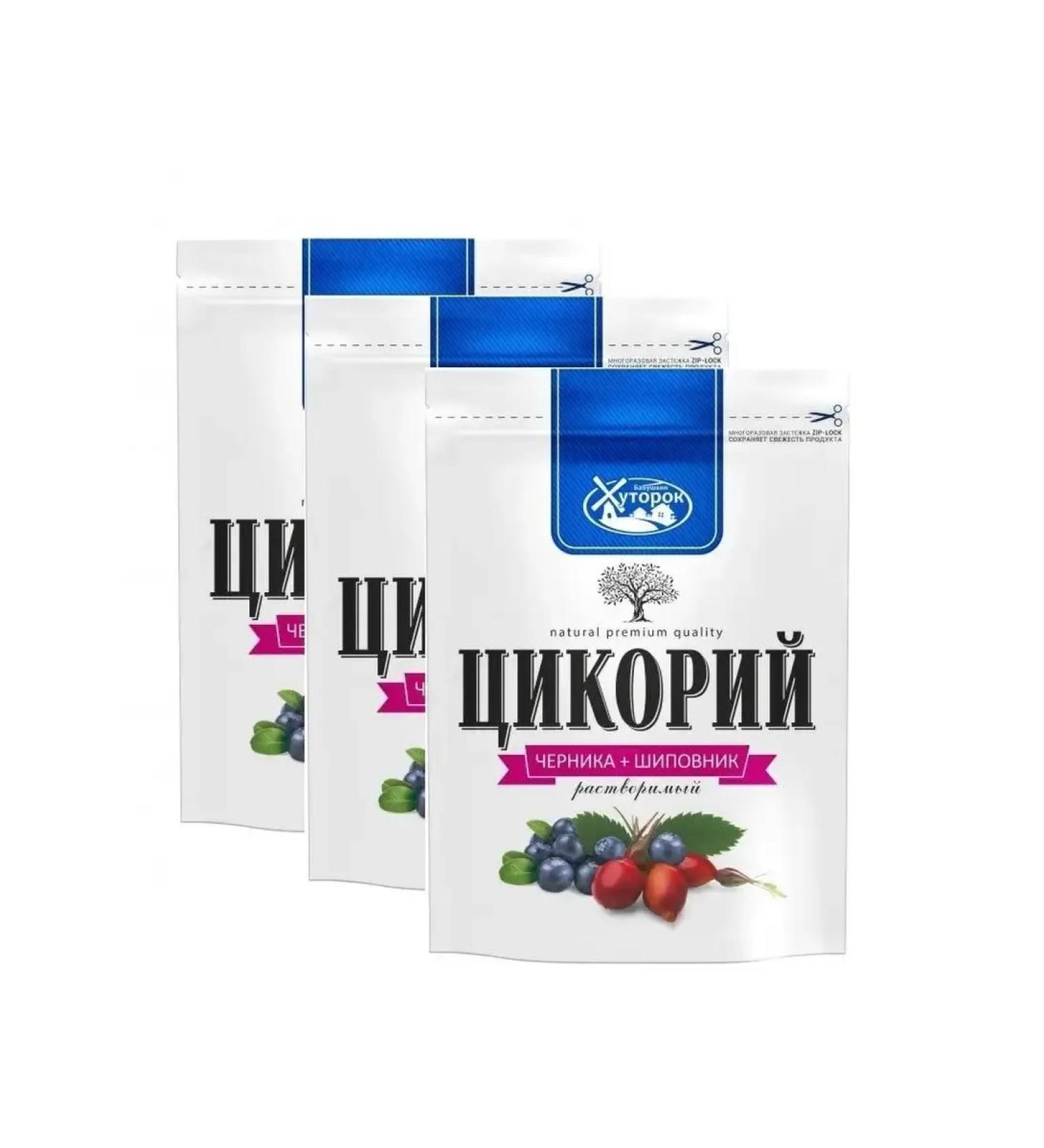 Grandma's Farm Tsikoria with blueberries and rose hips 100 g 3 pcs - Buy Online on GoSupps.com