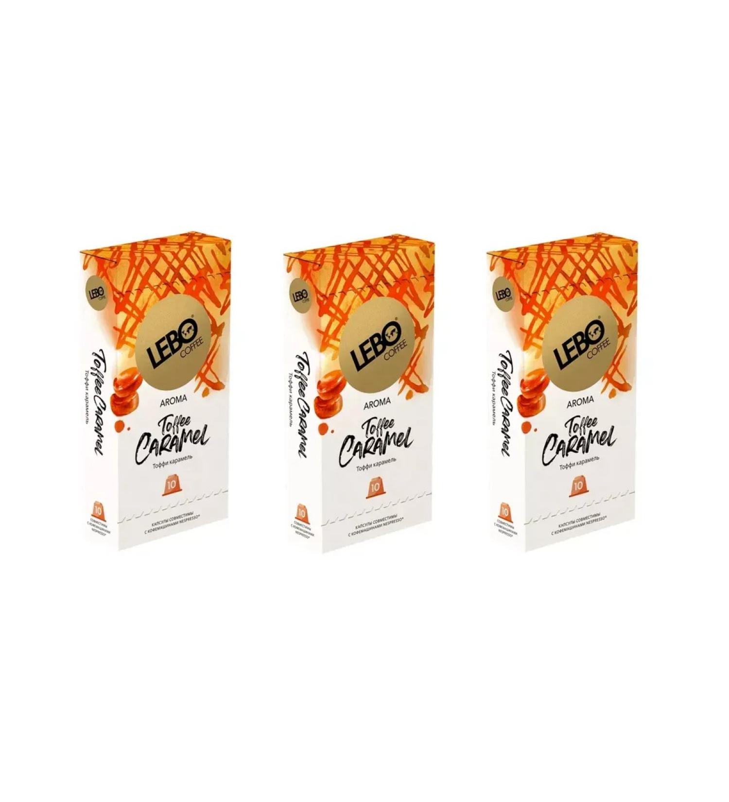 Lebo Coffee in Aroma Toffee Caramel 10 pcs x 5.5 g 3 l