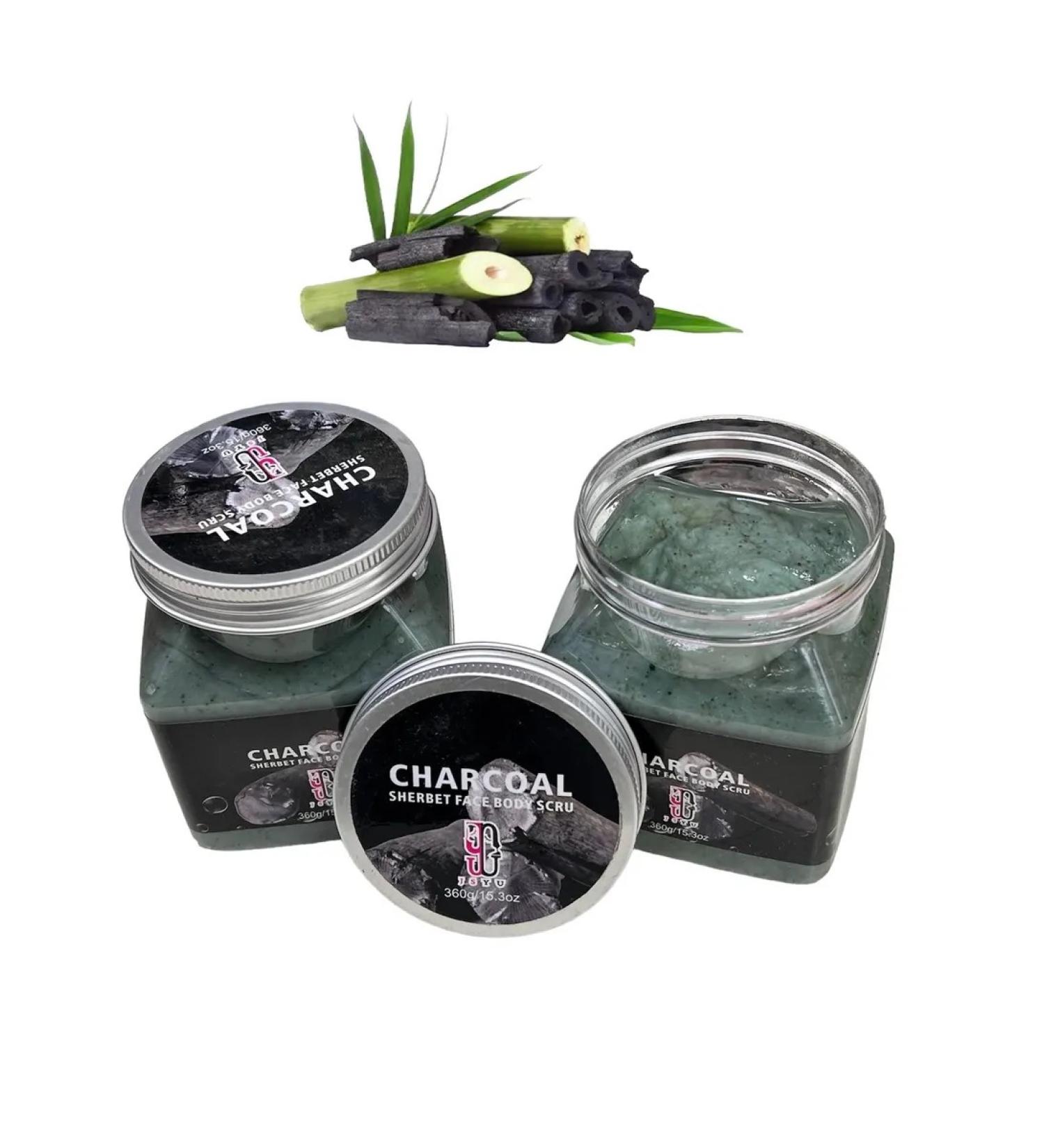 Natural scrub for body with coal extract - Buy Online on GoSupps.com
