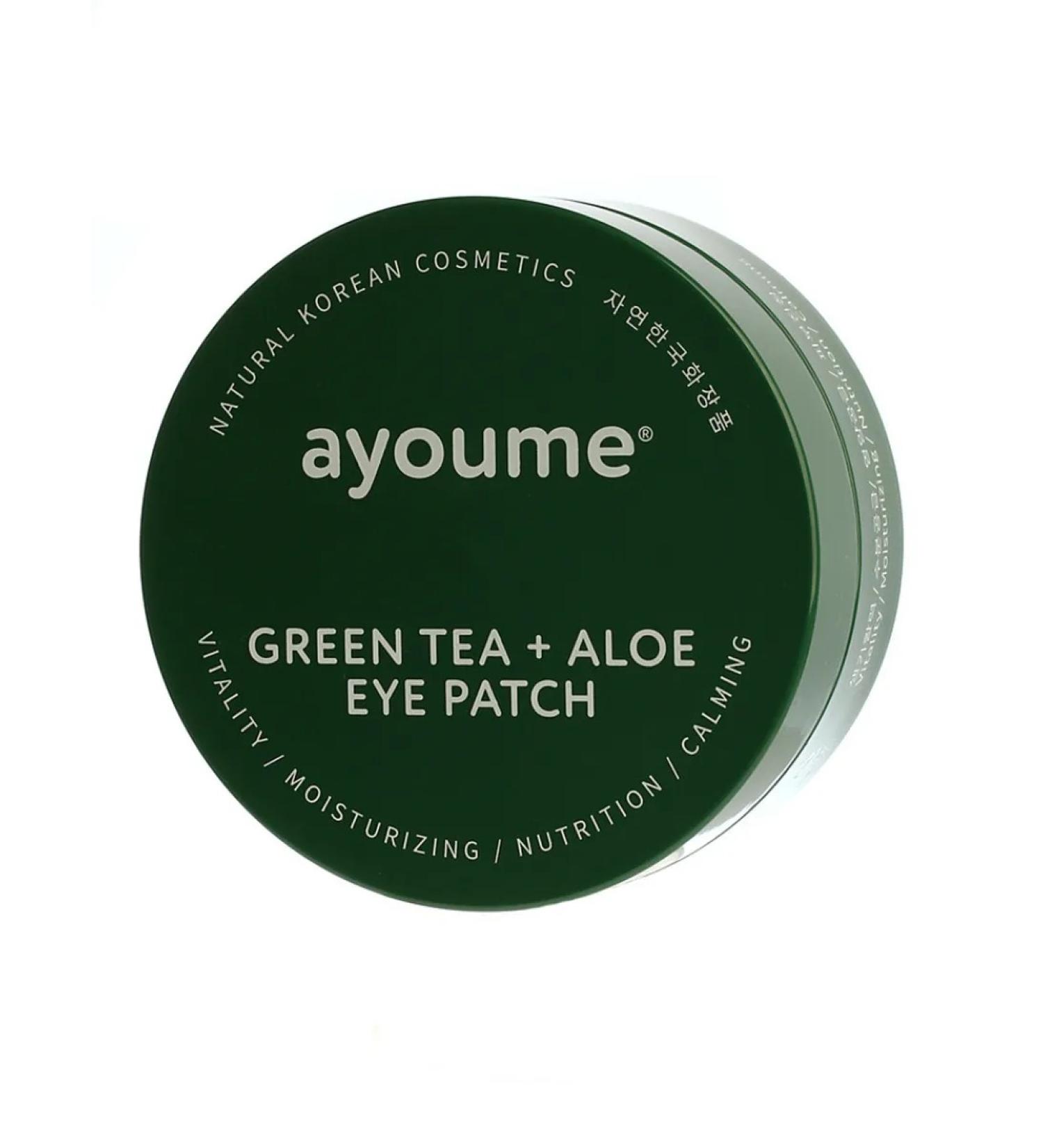 ayoume Path masks for the eyes from swelling green tea and aloe