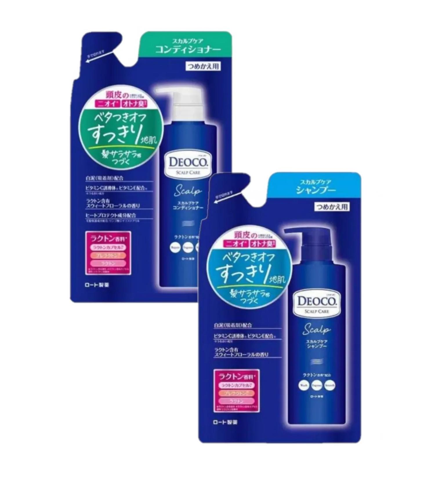 Rohto Deooco shampoo and air conditioning against hair smell 370ml x 2pcs - Buy Online on GoSupps.com