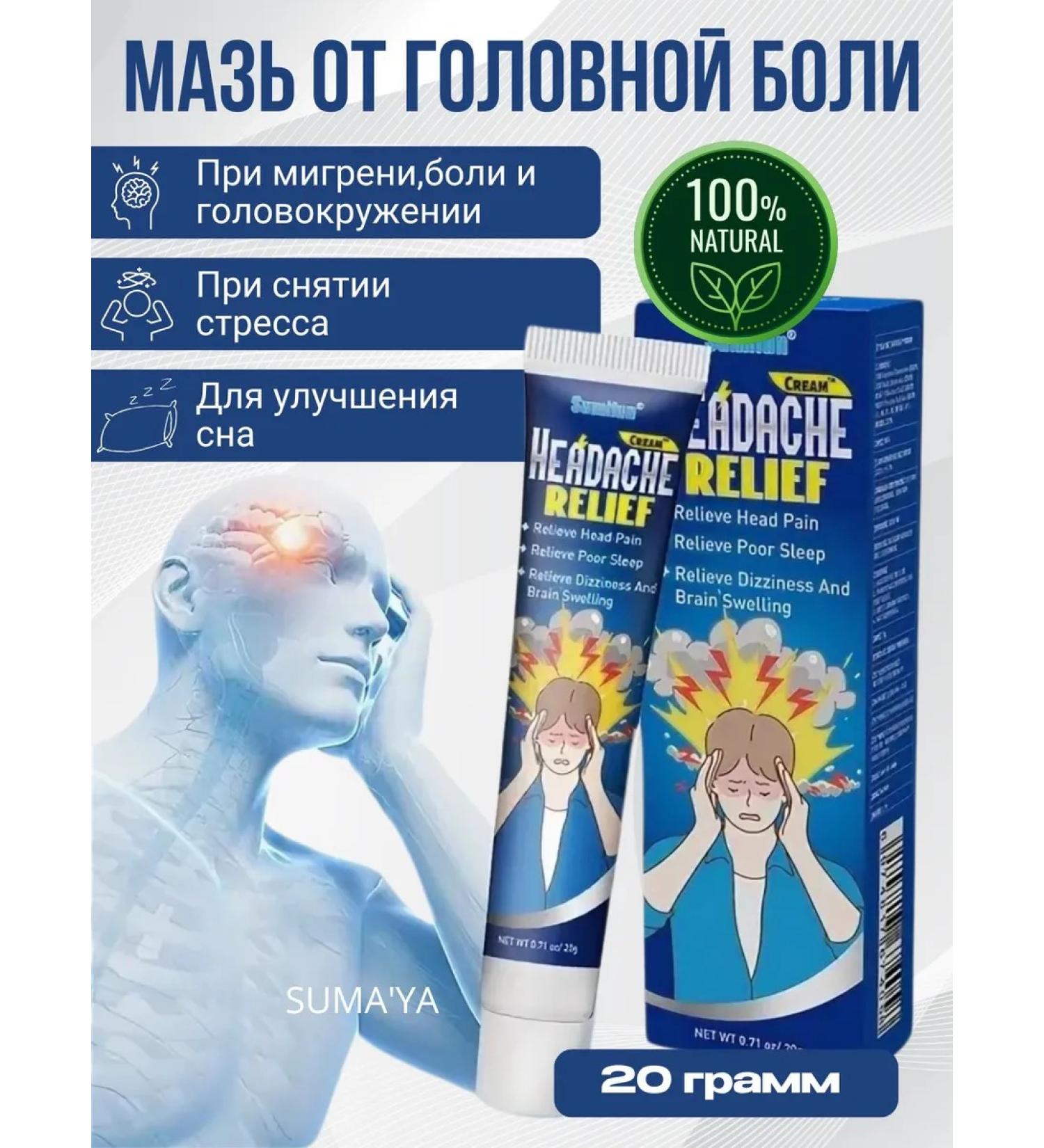 Anesthetic ointment from headaches and migraines - Buy Online on GoSupps.com