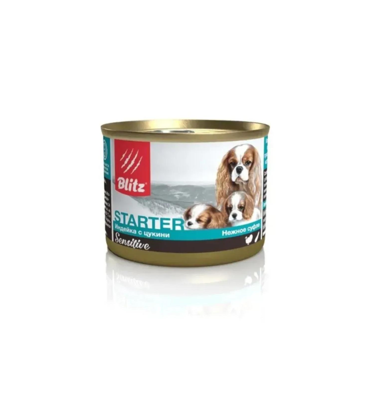 BLITZ Sensitive wet food for puppies 200 g x 24 pcs - Buy Online on GoSupps.com