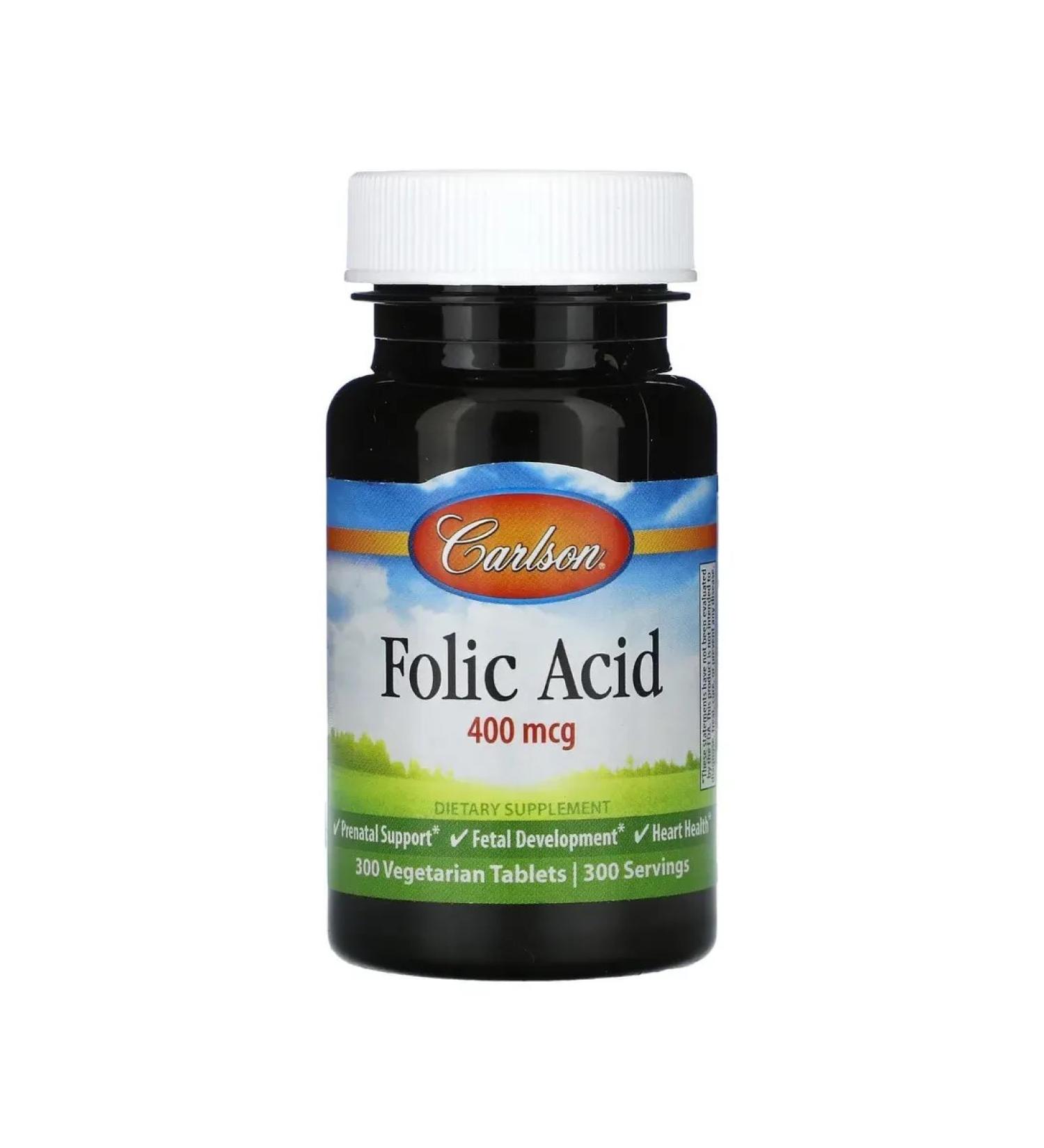 Carlson Labs Folic acid 400 g 300 tablets