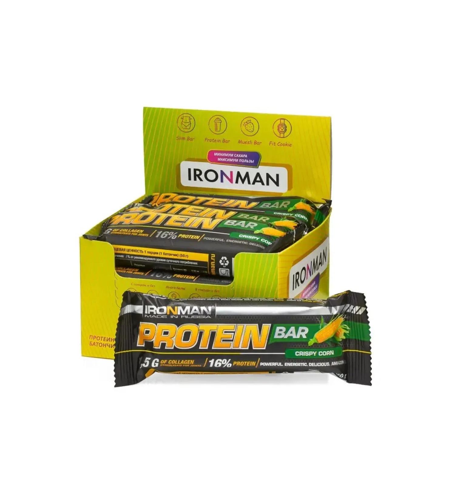 Protein Bar Protein Bar with a corn collagen 12 pcs - Buy Online on GoSupps.com