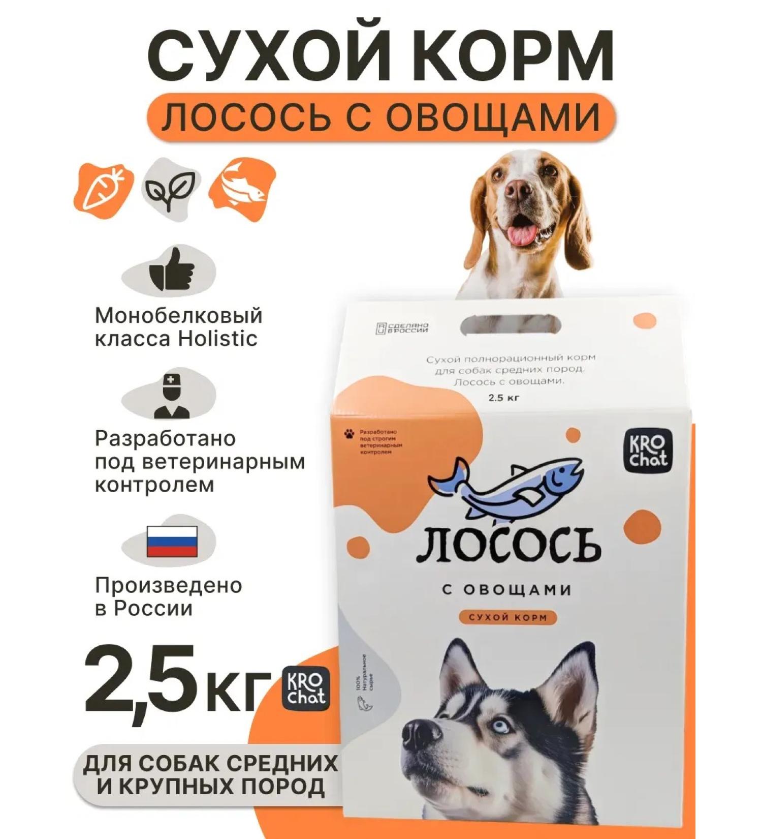 Dry food for dogs salmon 2.5 kg - Buy Online on GoSupps.com