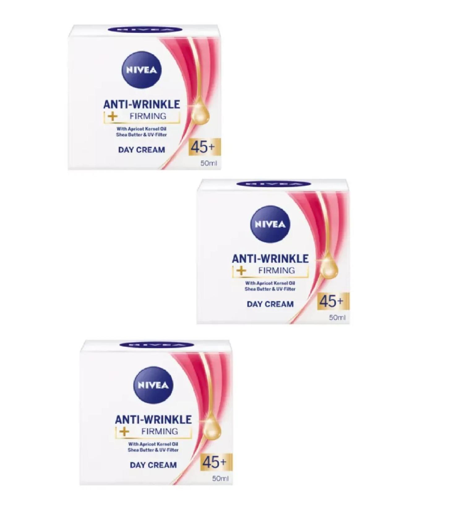 NIVEA Day cream 45+ 50 ml 3 pcs. Poland
