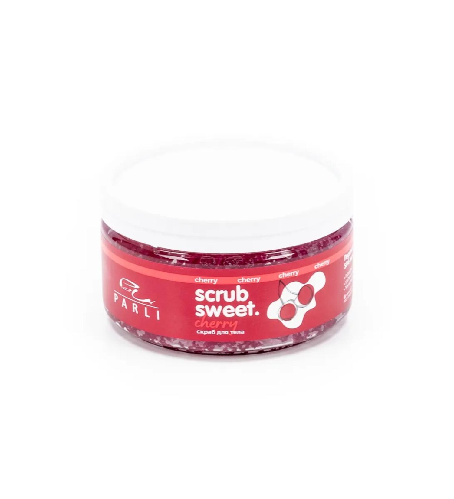 Parli Cosmetics Body Body Cosmetics Cosmetics Scrub Sweet Cherry 300g - Buy Online on GoSupps.com