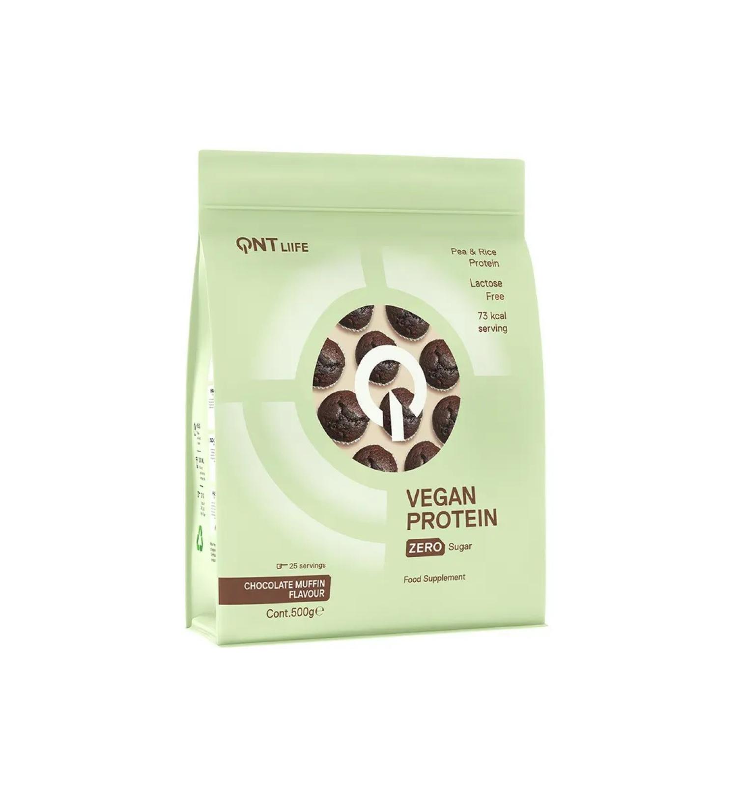 ProteiCorp Plant protein mixture pea vegan (muffin) 500 gr - Buy Online on GoSupps.com