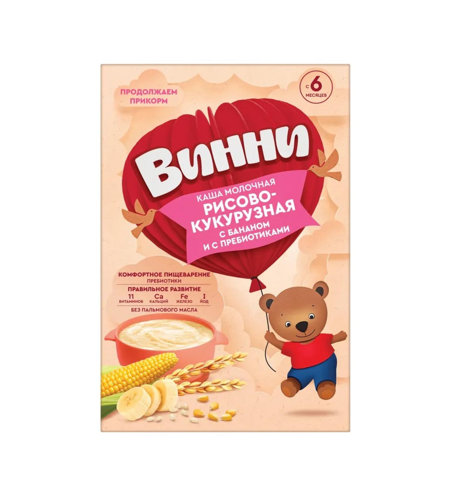 Winnie Milk rice-doshazeric porridge with a banana 200g from 6 months - Buy Online on GoSupps.com