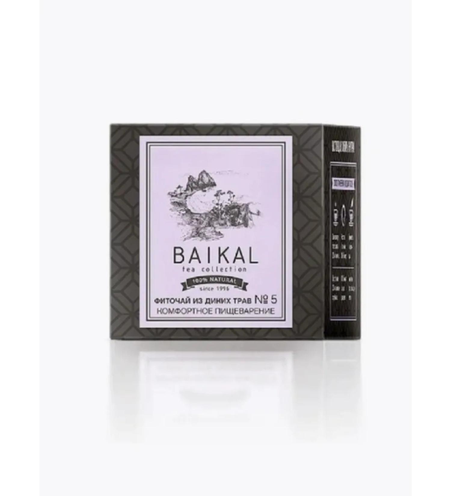 The power of Siberia is health Fitocha from wild herbs No. 5 (comfortable digestion) - Baikal