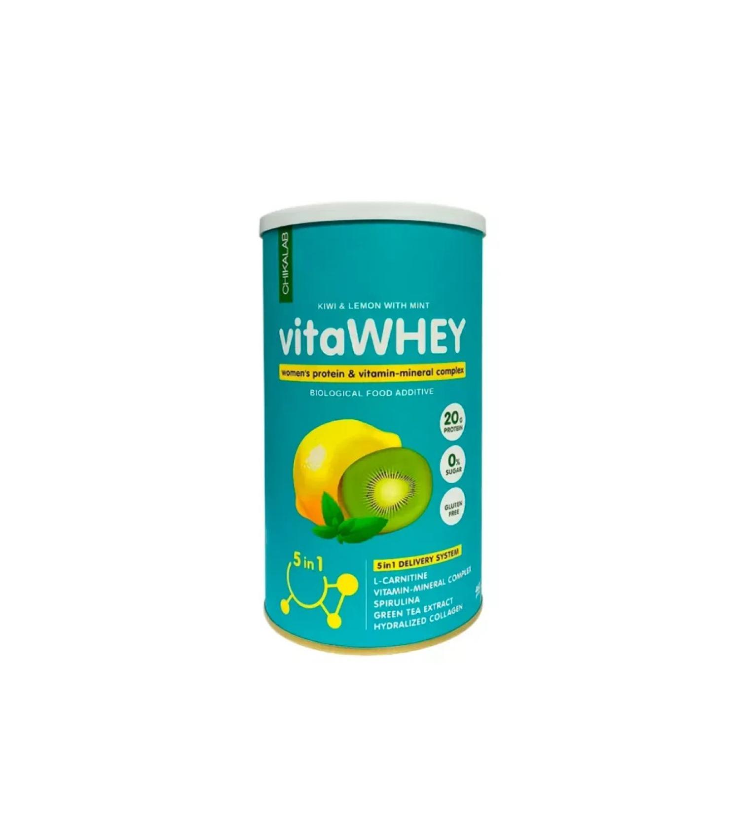 CHIKALAB Protein with vitamins and amino acids Vita Whey kiwi - Buy Online on GoSupps.com