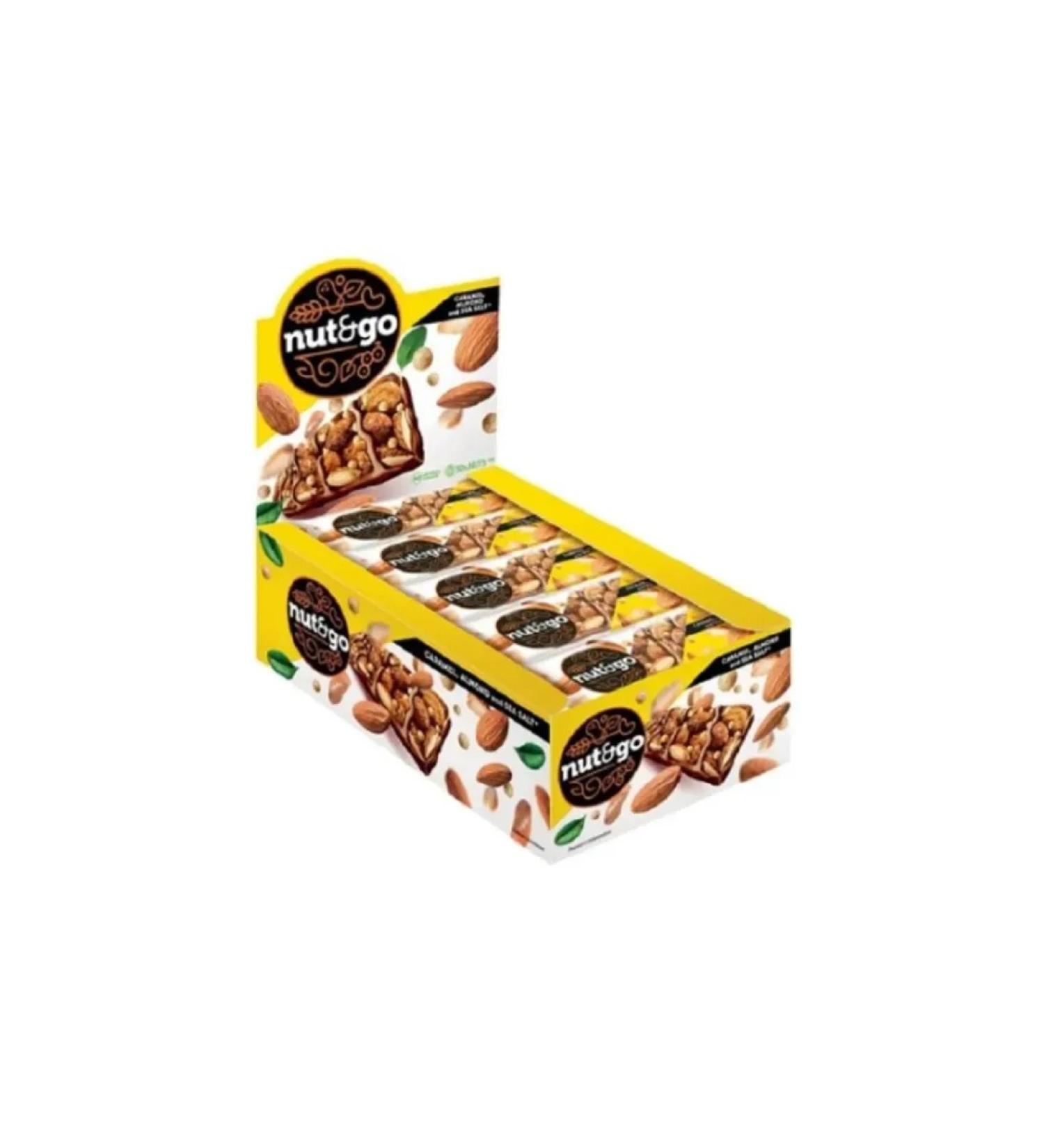 NUT N GO Almond bar 34 g x 18 pcs - Buy Online on GoSupps.com
