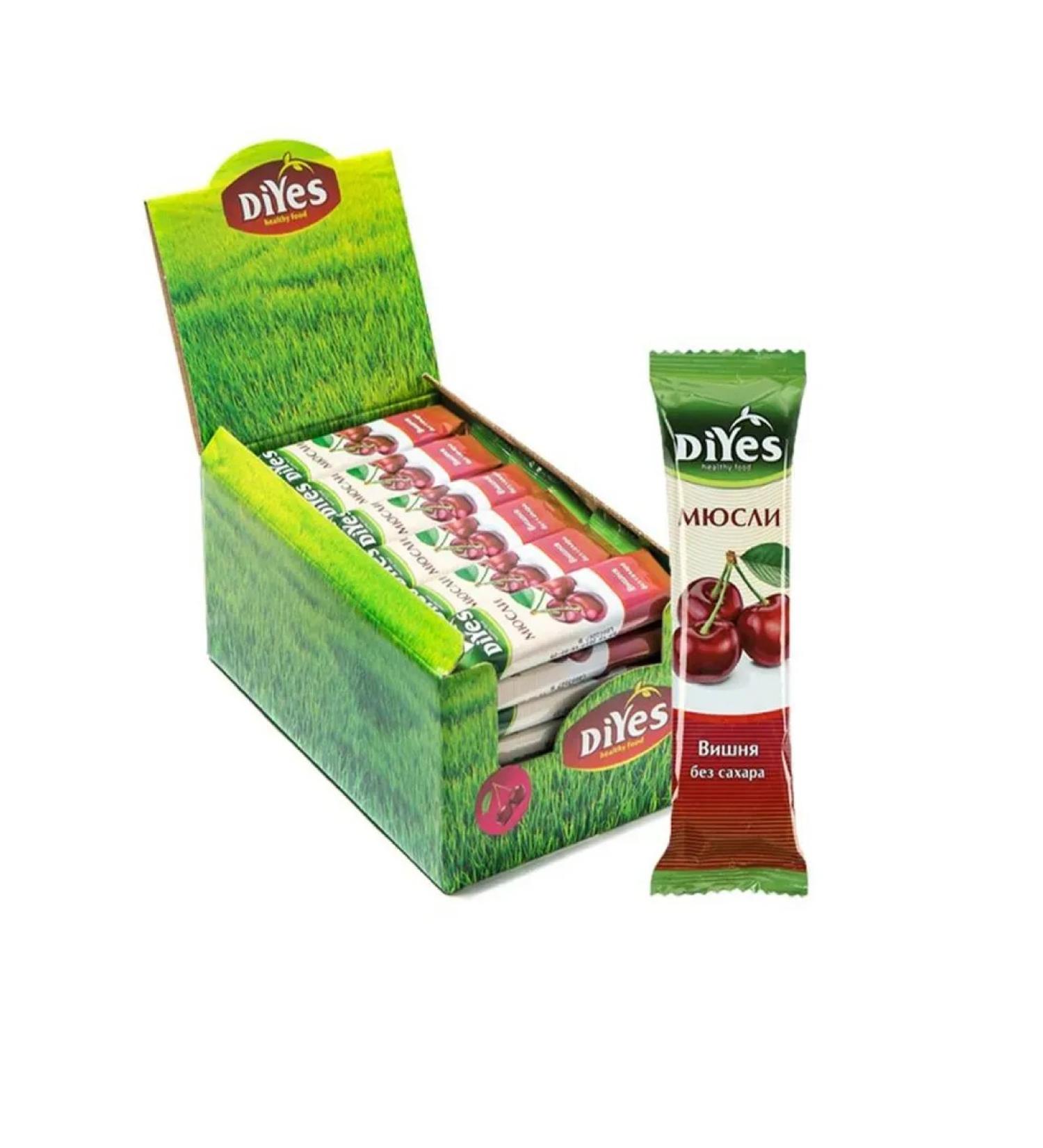DiYes Baton Muslin Cherry without sugar 36 pcs 25 g - Buy Online on GoSupps.com