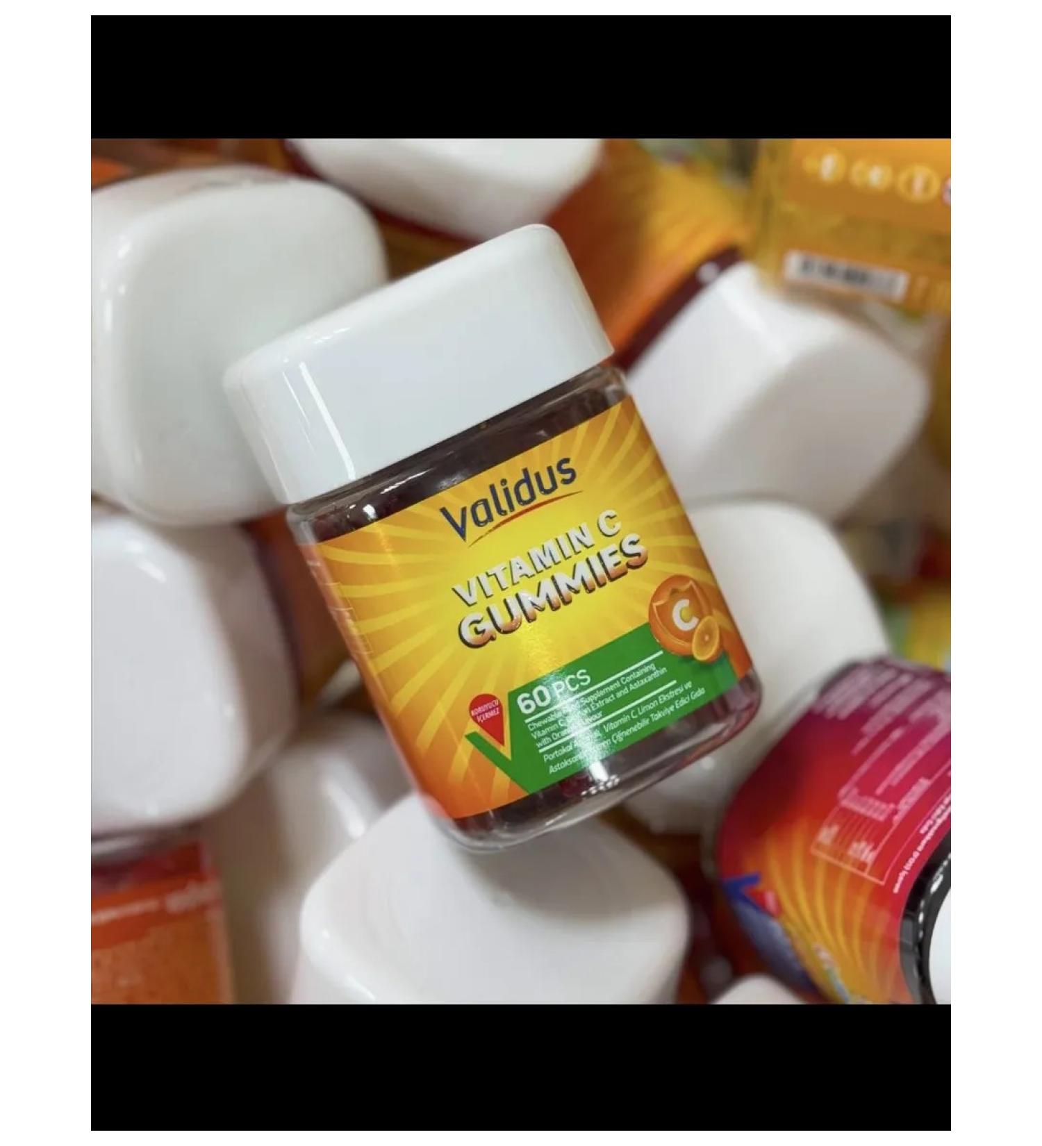 T rkiye Marmalades "Validus Vitamin C Gummies". 60 pcs