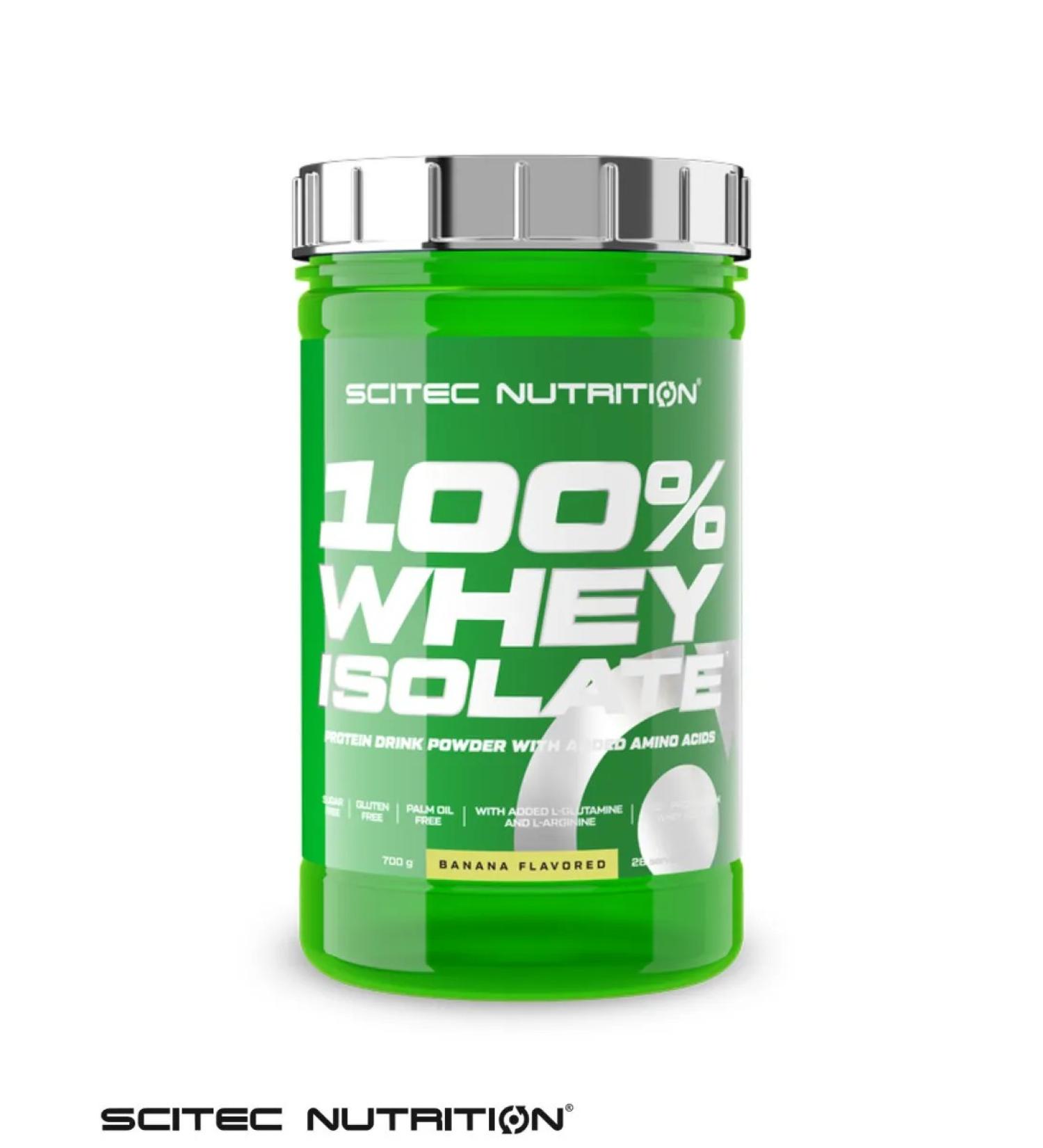 Scitec Nutrition Protein isolate 100% Whey Isolaate 700 grams of banana