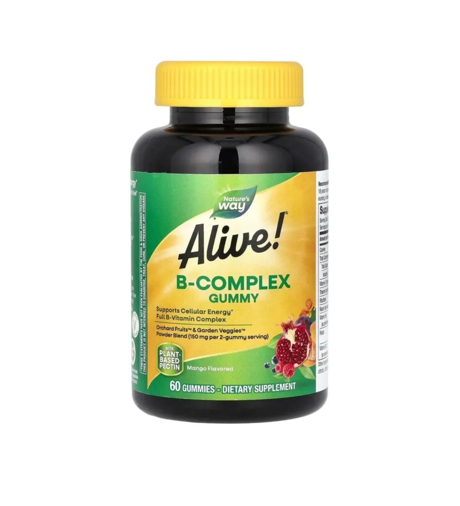 Nature's Way B-complex complex of B vitamins B 60 Zhev Tab