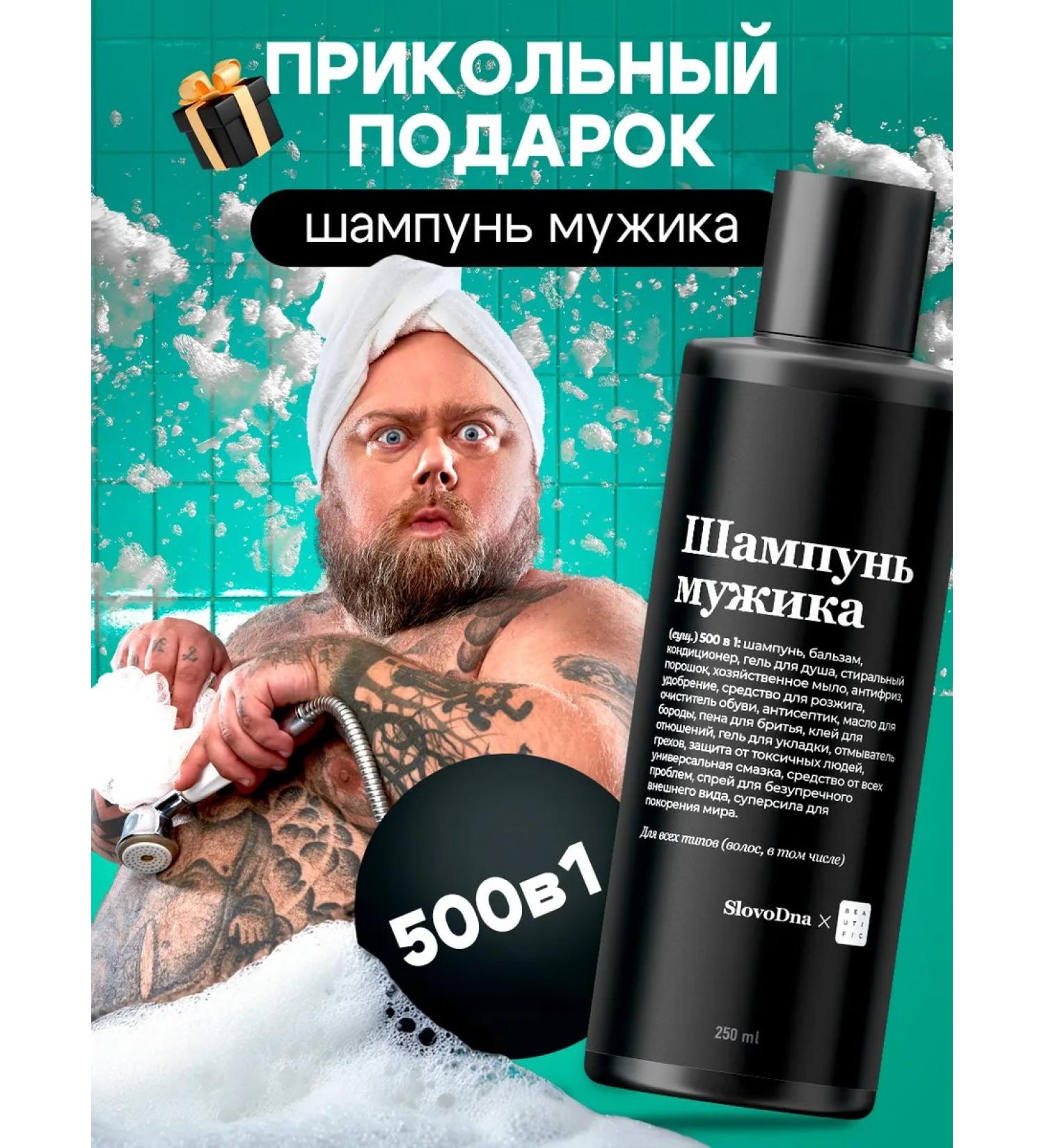 BEAUTIFIC Shampoo man for hair growth and beard Slovodna 250ml - Buy Online on GoSupps.com