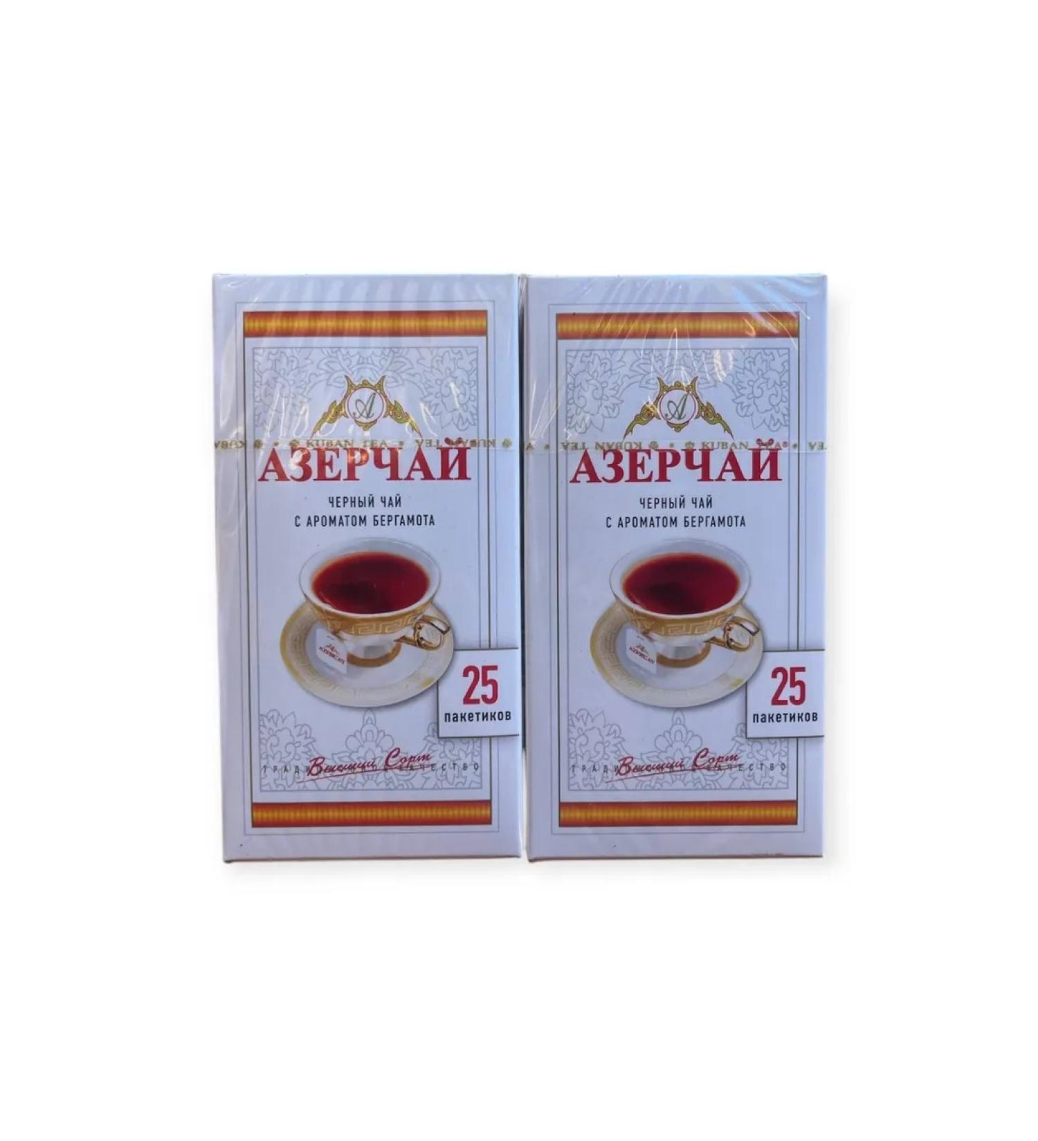 Azerchay with bergamot 25 bags 2pcs - Buy Online on GoSupps.com