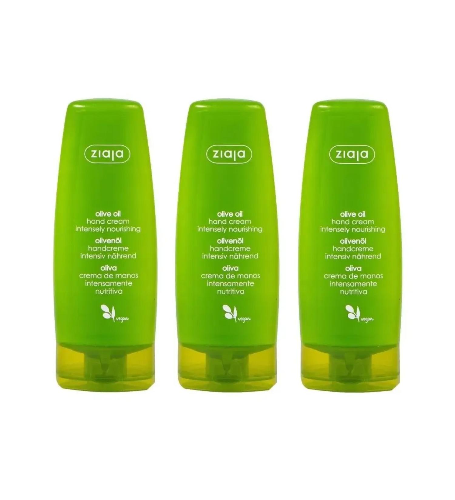 Ziaja Hand cream intensively nutritious "olive" 80 ml 3 pcs - Buy Online on GoSupps.com
